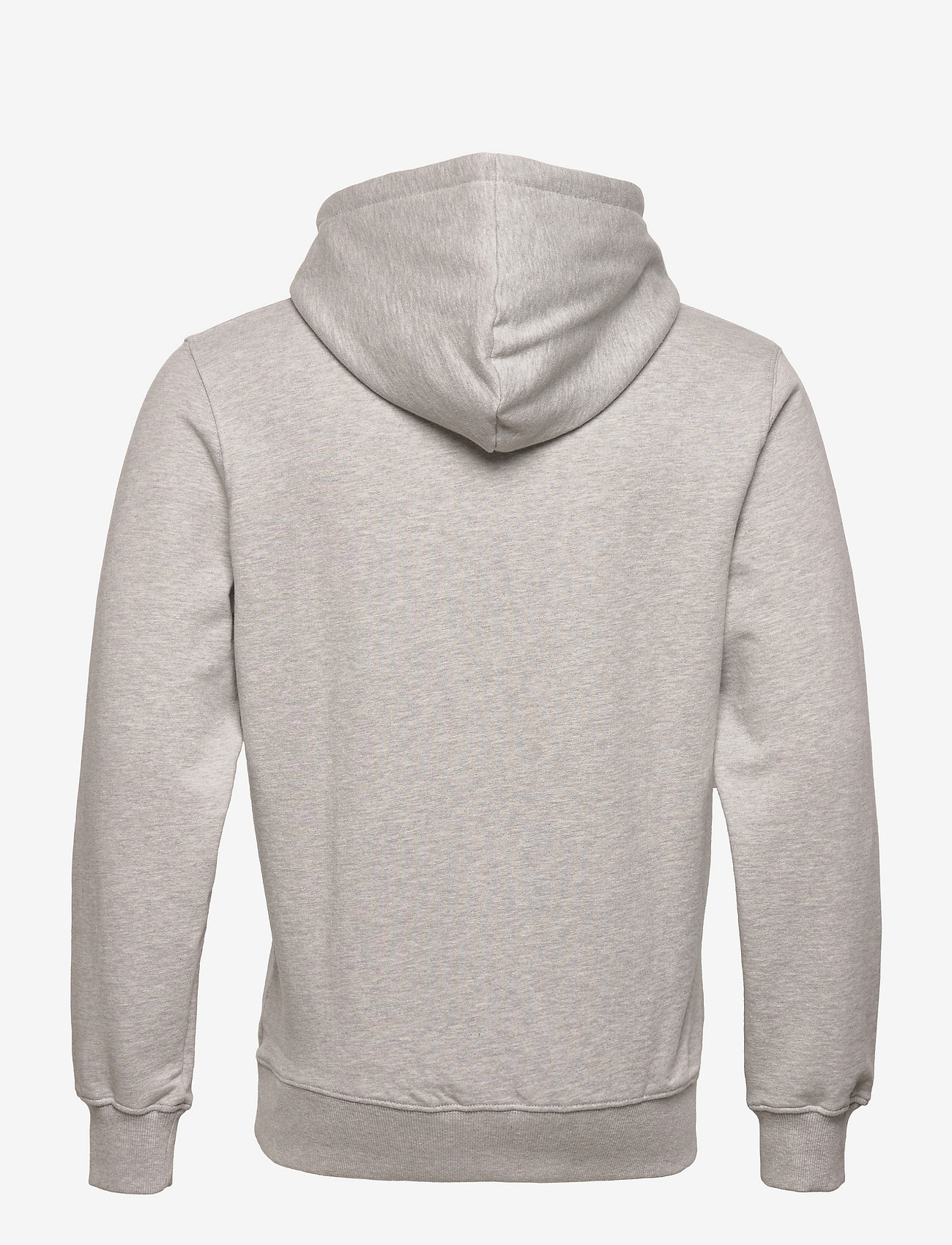 Revolution - Regular fit hoodie sweatshirt with logo embroidery - grey-mel - 1