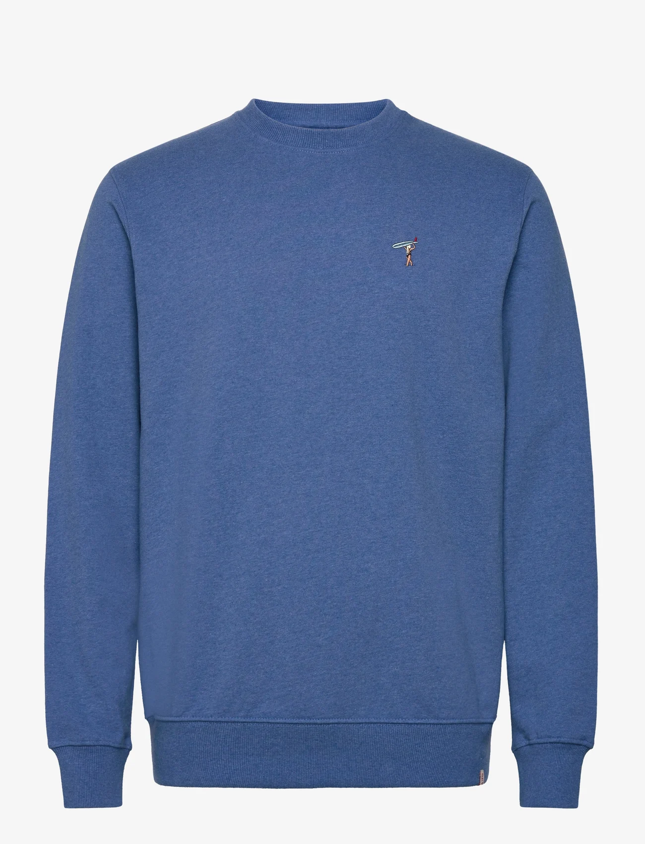 Revolution - Regular Crewneck - sweatshirts - blue-melange - 0