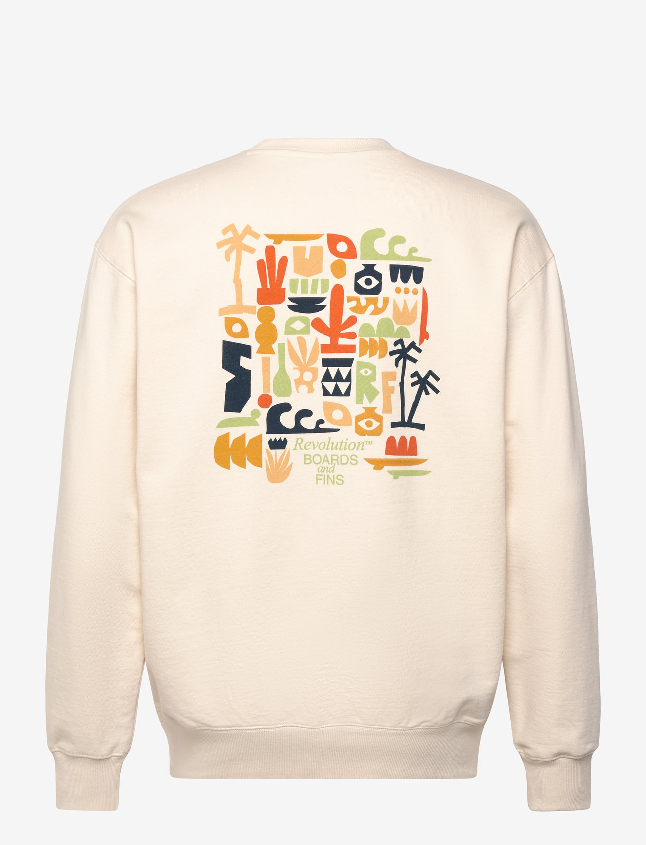Revolution - Printed Crewneck - offwhite - 1