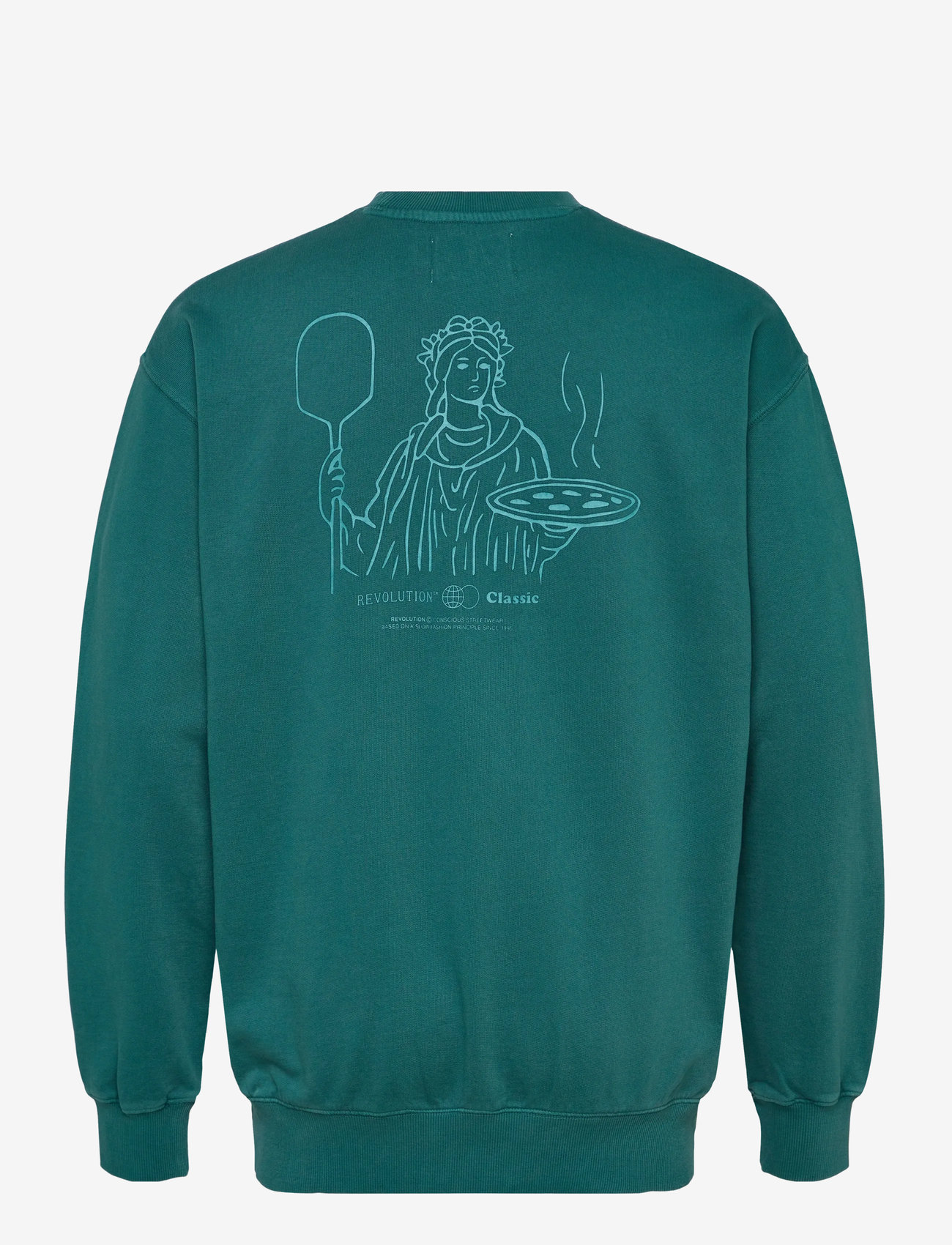Revolution - Printed Crewneck - söfn - petrol - 1