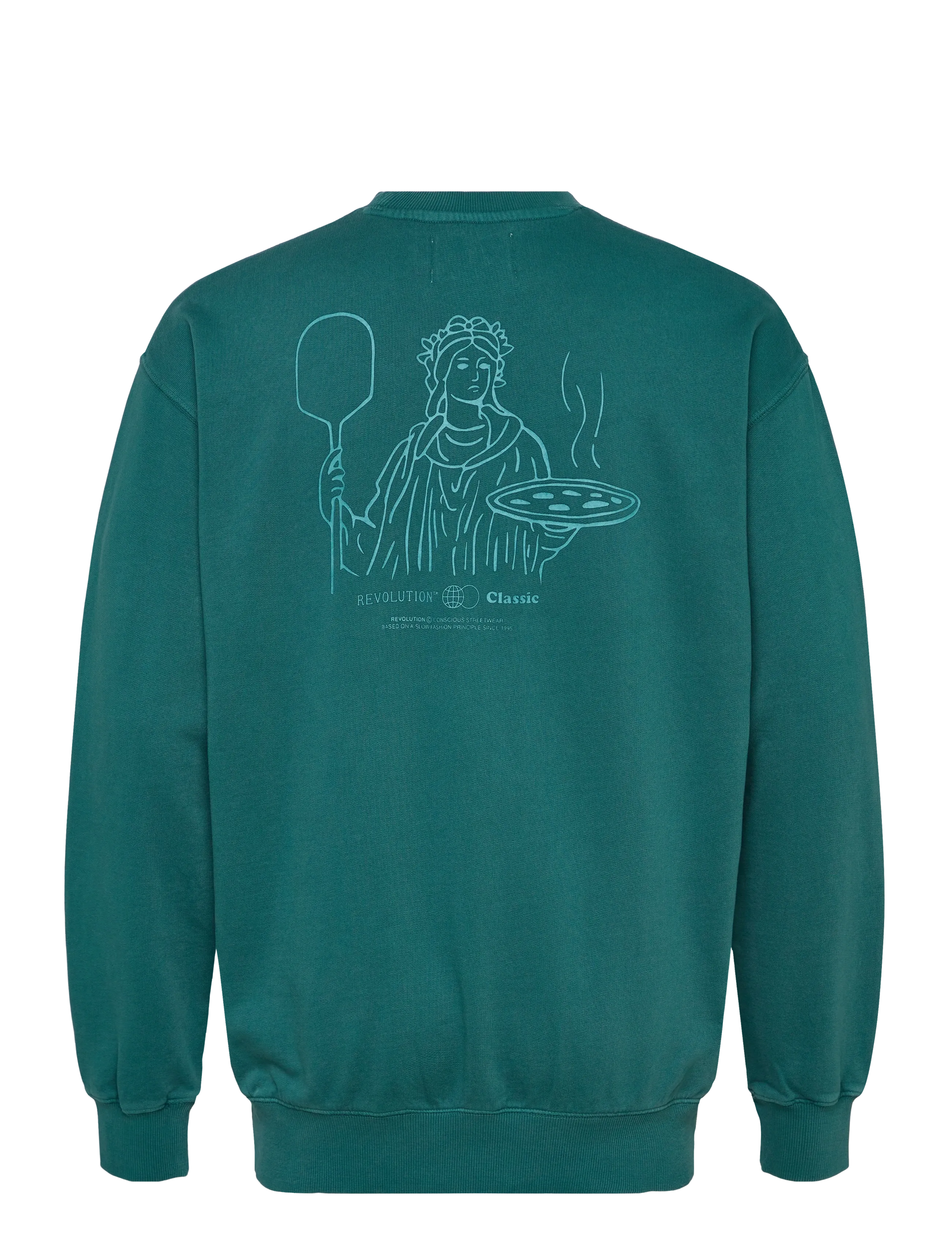 Revolution - Printed Crewneck - sweatshirts & hoodies - petrol - 1