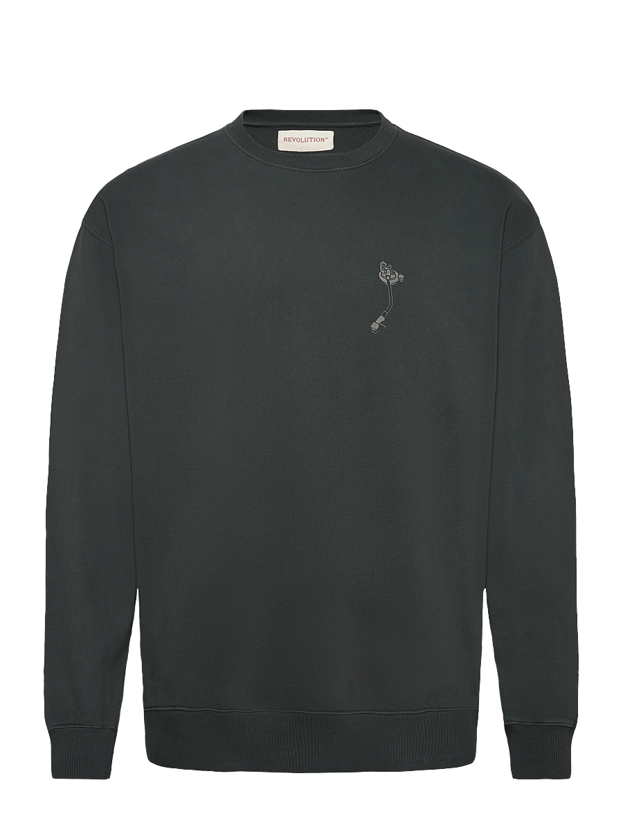Revolution - Printed Crewneck - kollektioner - black - 0