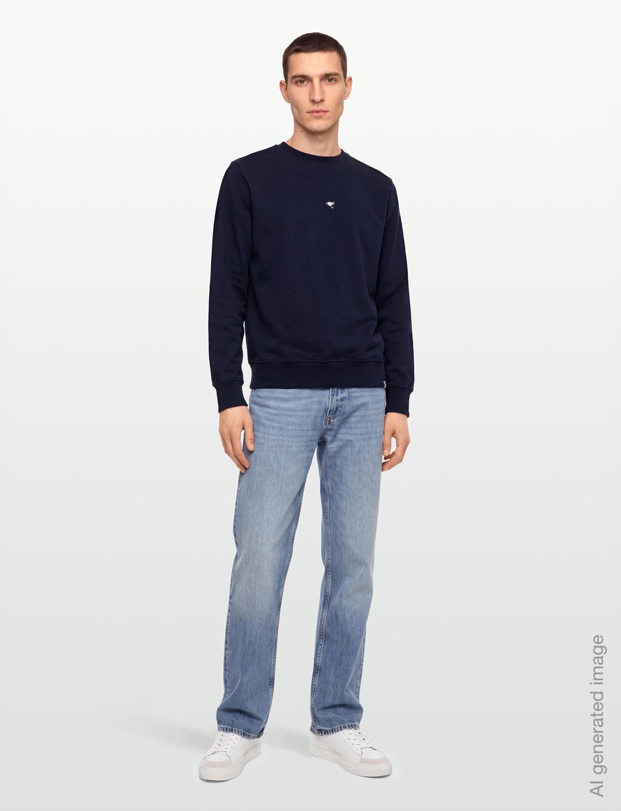 Revolution - Application Sweatshirt - shoppa efter tillfälle - navy-melange - 0