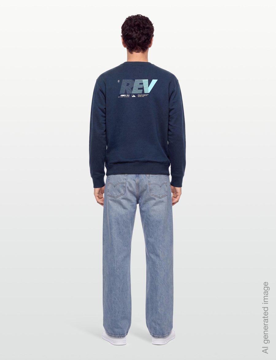 Revolution - Printed Crewneck - iepirkties noteiktam pasākumam - navy - 4