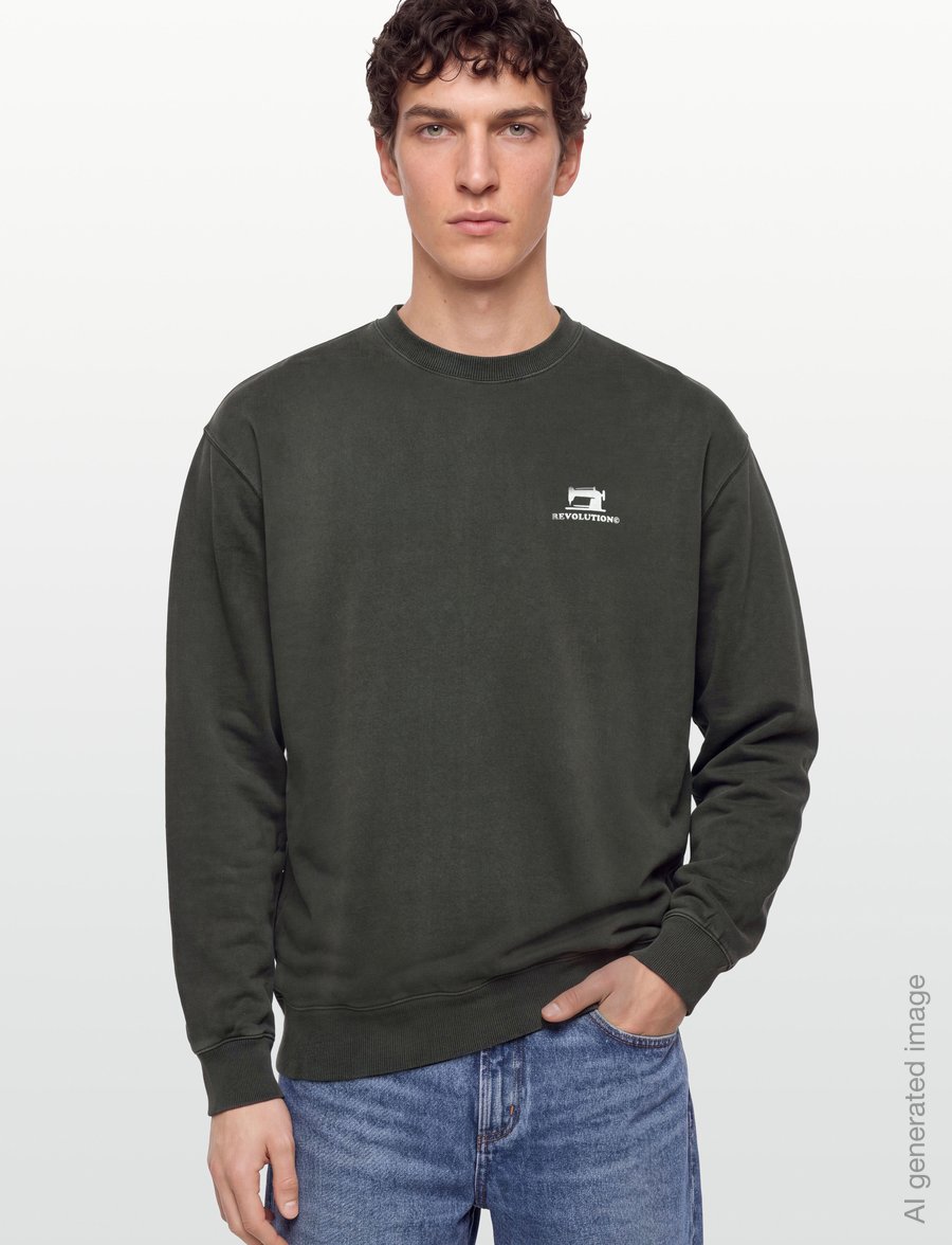 Revolution - Printed Crewneck - sweatshirts - black - 3