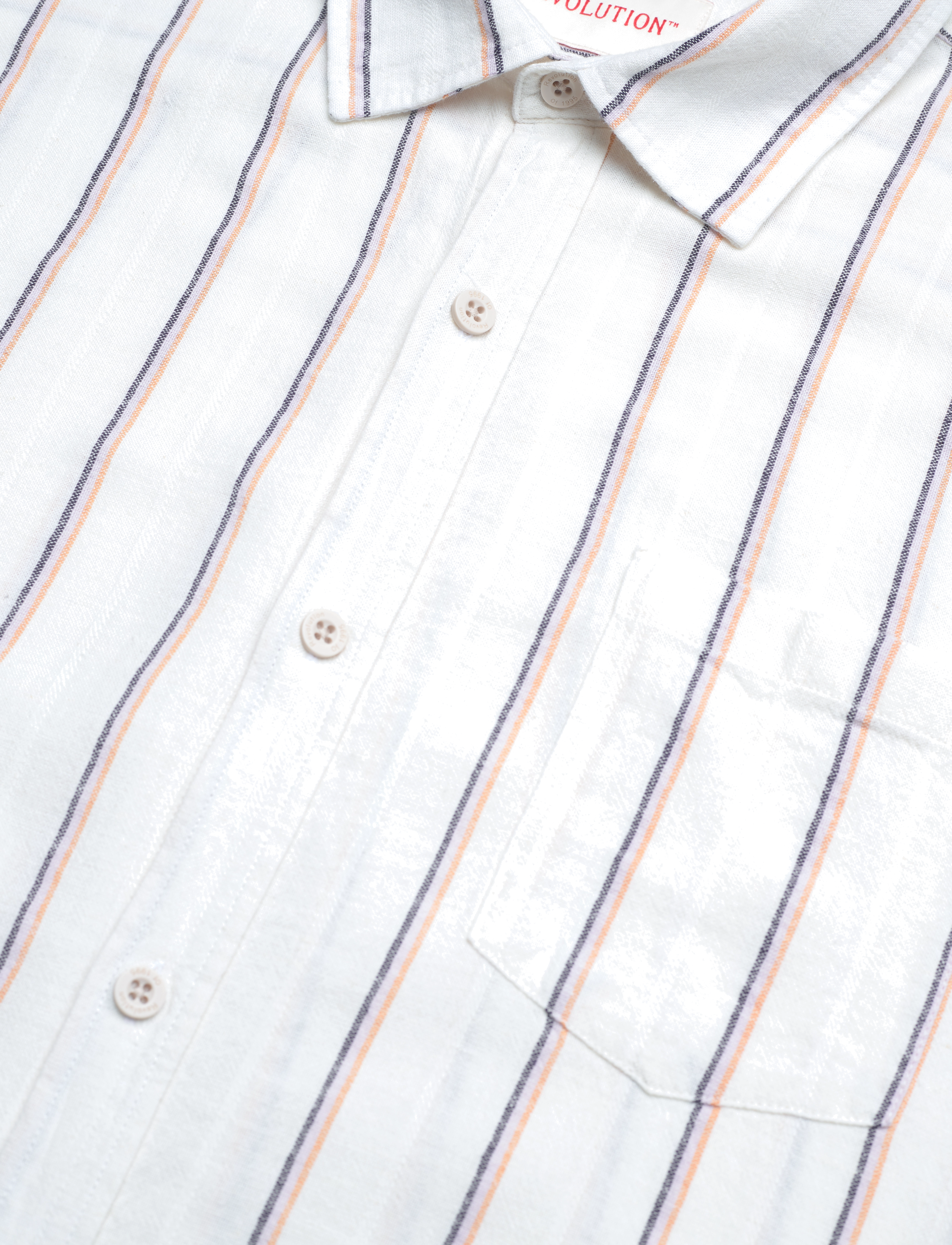 Revolution - Short-sleeved Loose Shirt - offwhite - 3