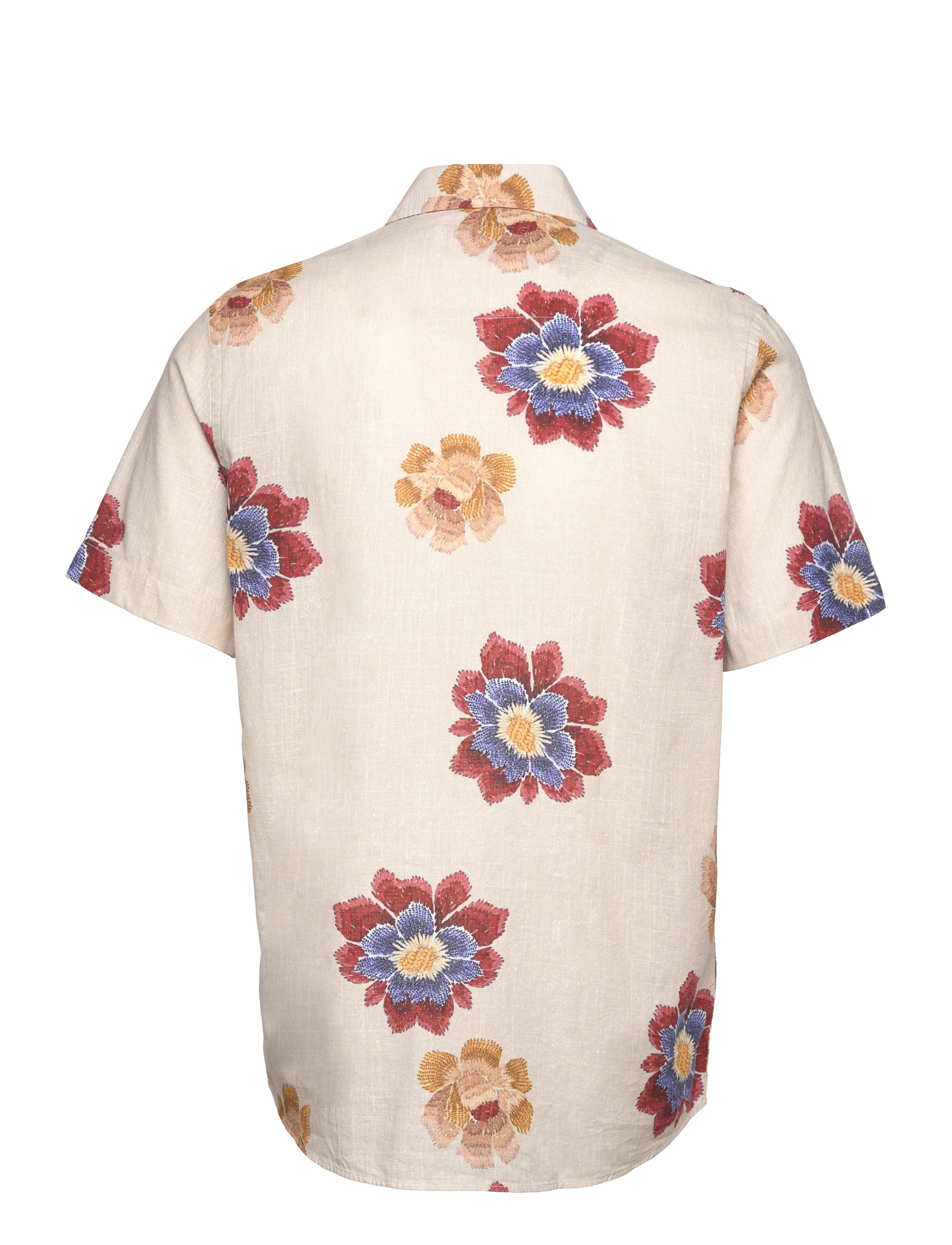 Revolution - Short-sleeved Cuban Shirt - offwhite - 1