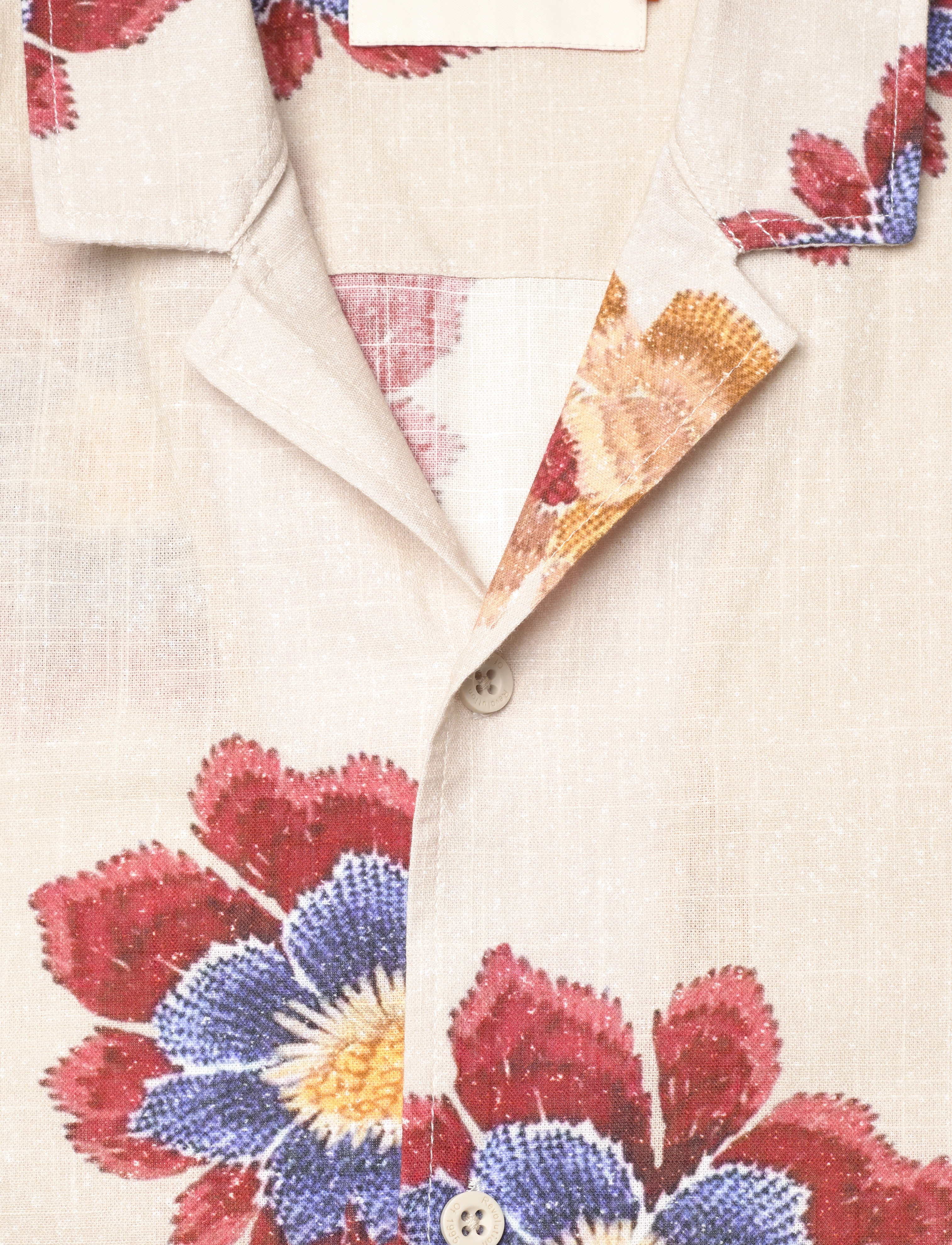 Revolution - Short-sleeved Cuban Shirt - offwhite - 2