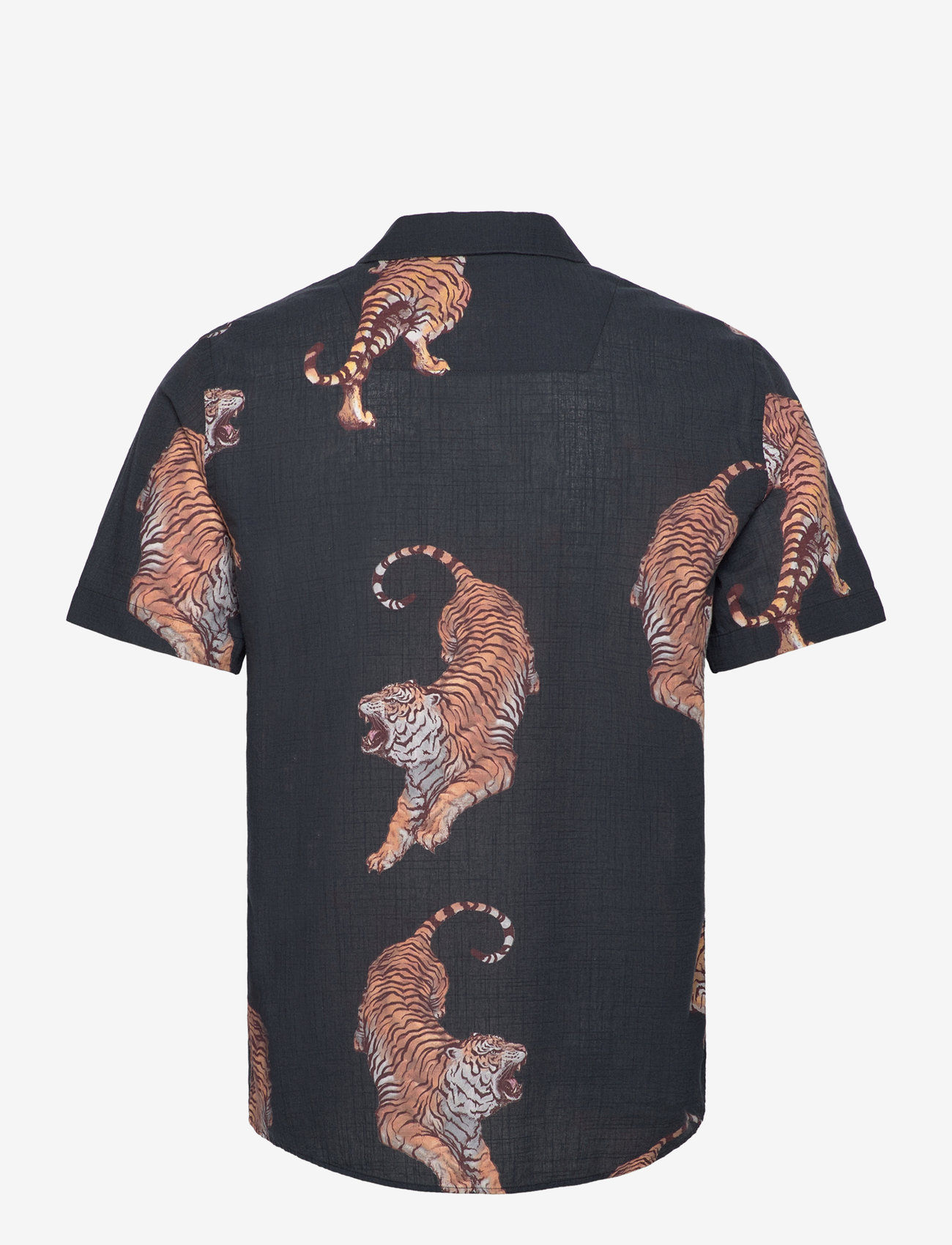 Revolution - Short-sleeved Cuban Shirt - black - 1