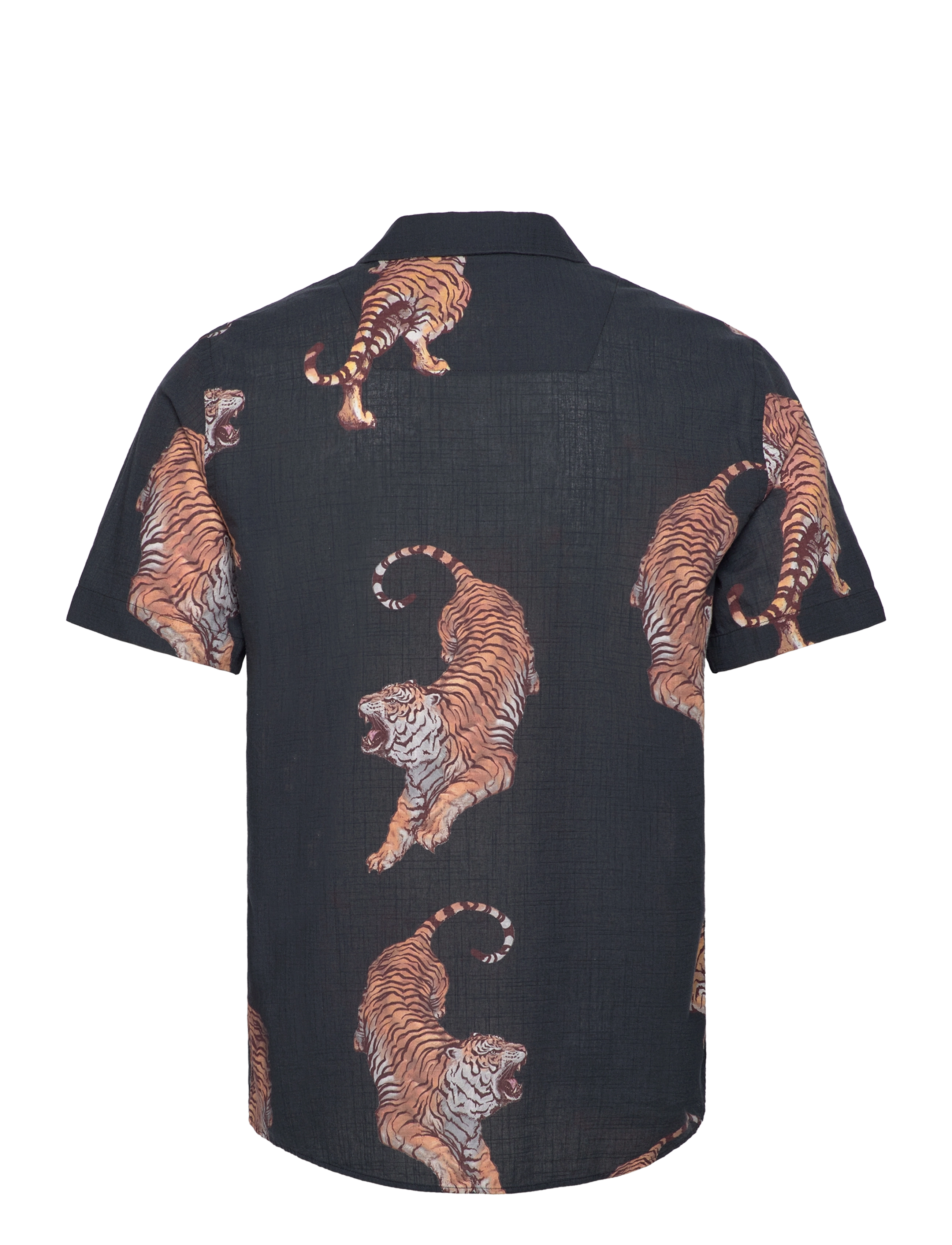 Revolution - Short-sleeved Cuban Shirt - black - 1