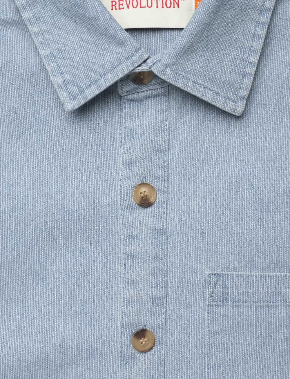 Revolution - Loose Shirt - casual skjortor - lightblue - 2