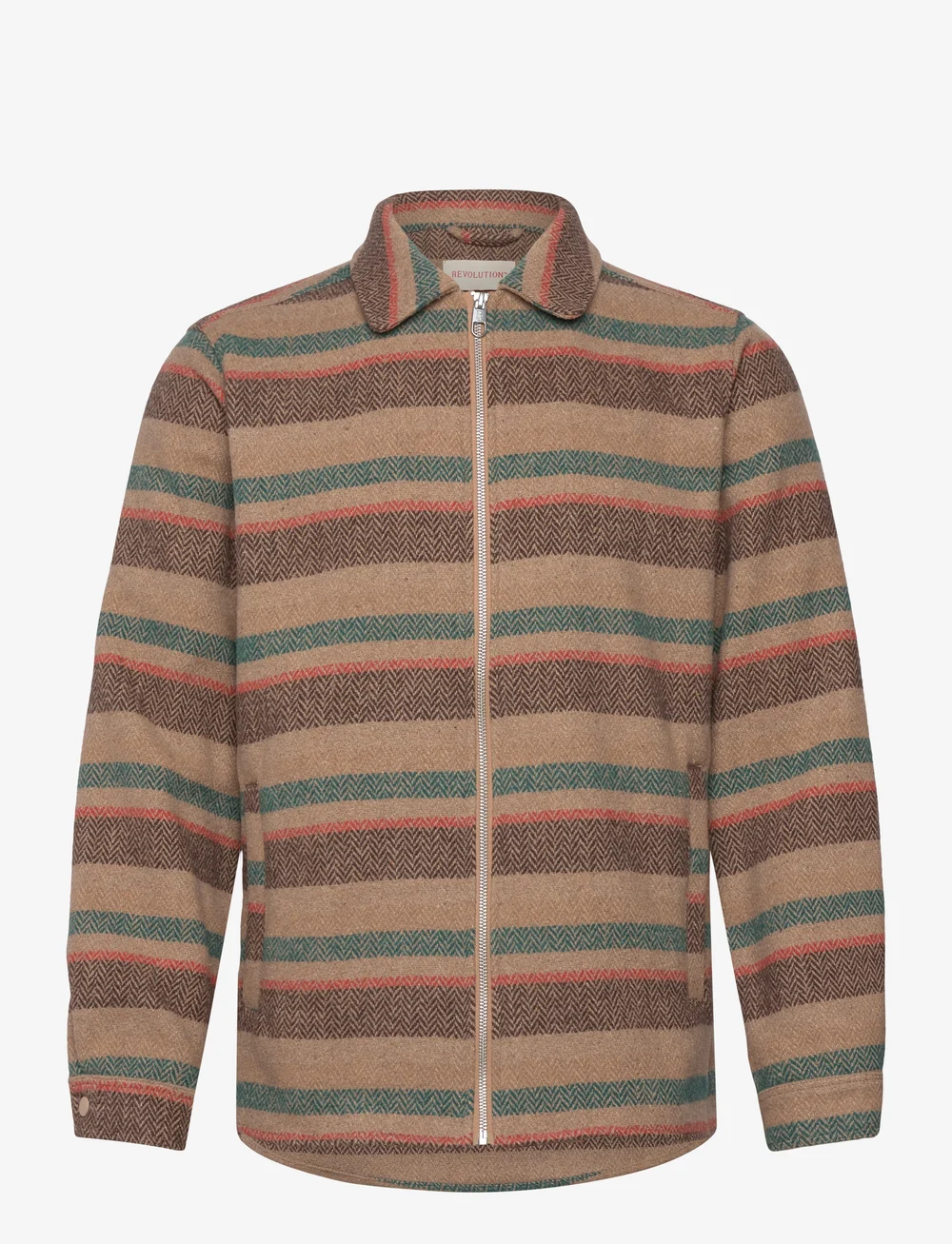 Revolution - Zipped Overshirt - shop efter anledning - green - 0