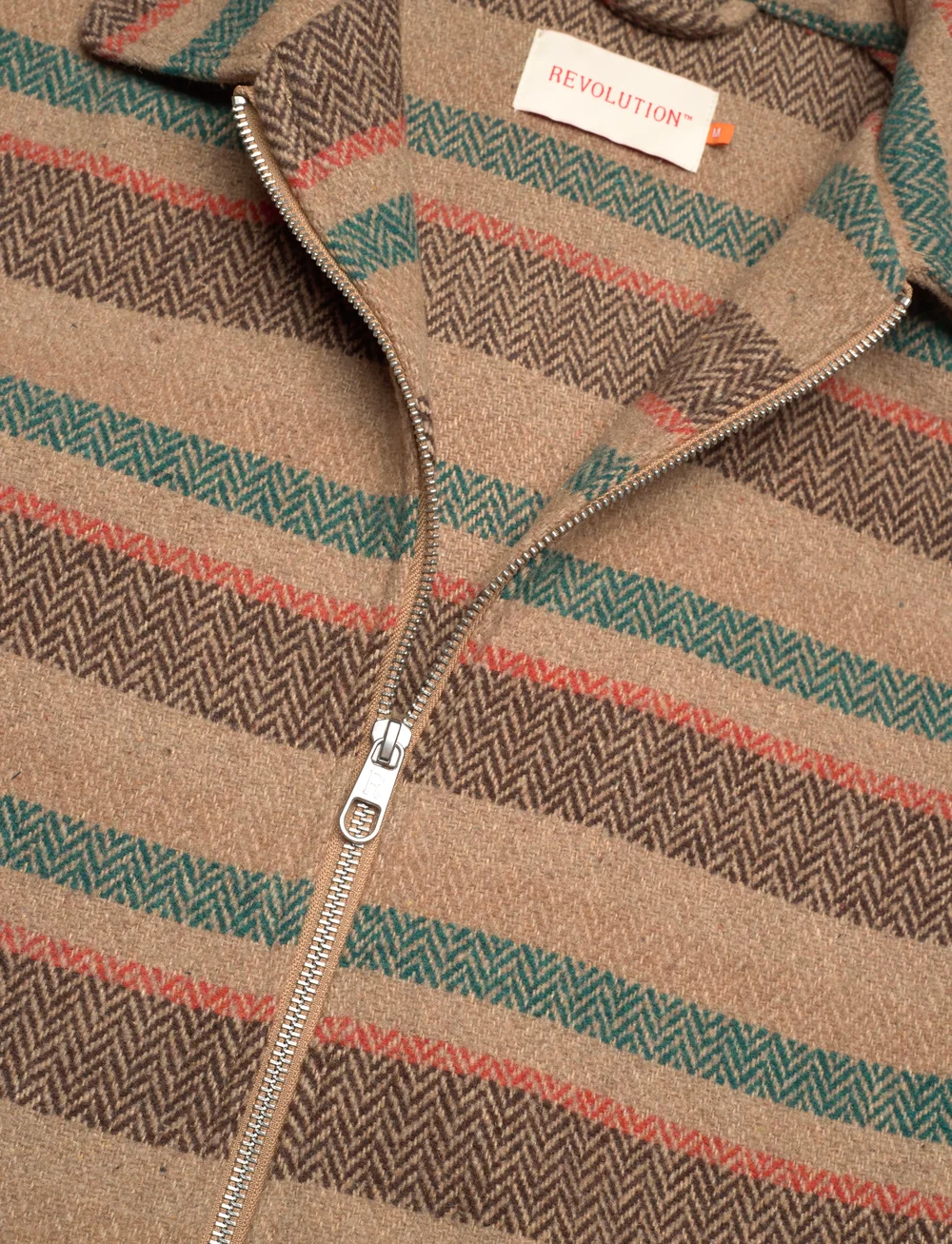 Revolution - Zipped Overshirt - shop efter anledning - green - 2