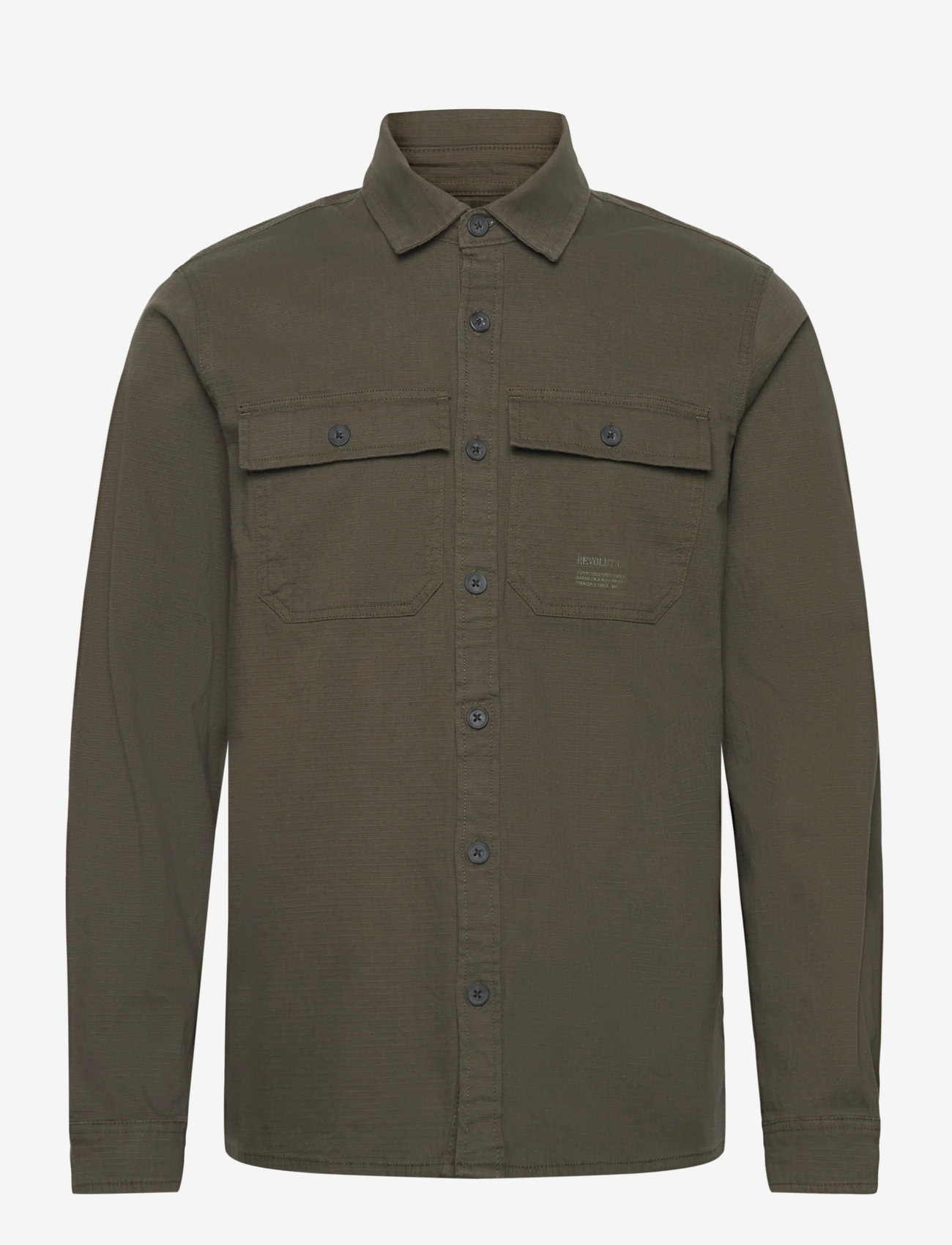 Revolution - Worker Overshirt - efterårstøj - army - 0