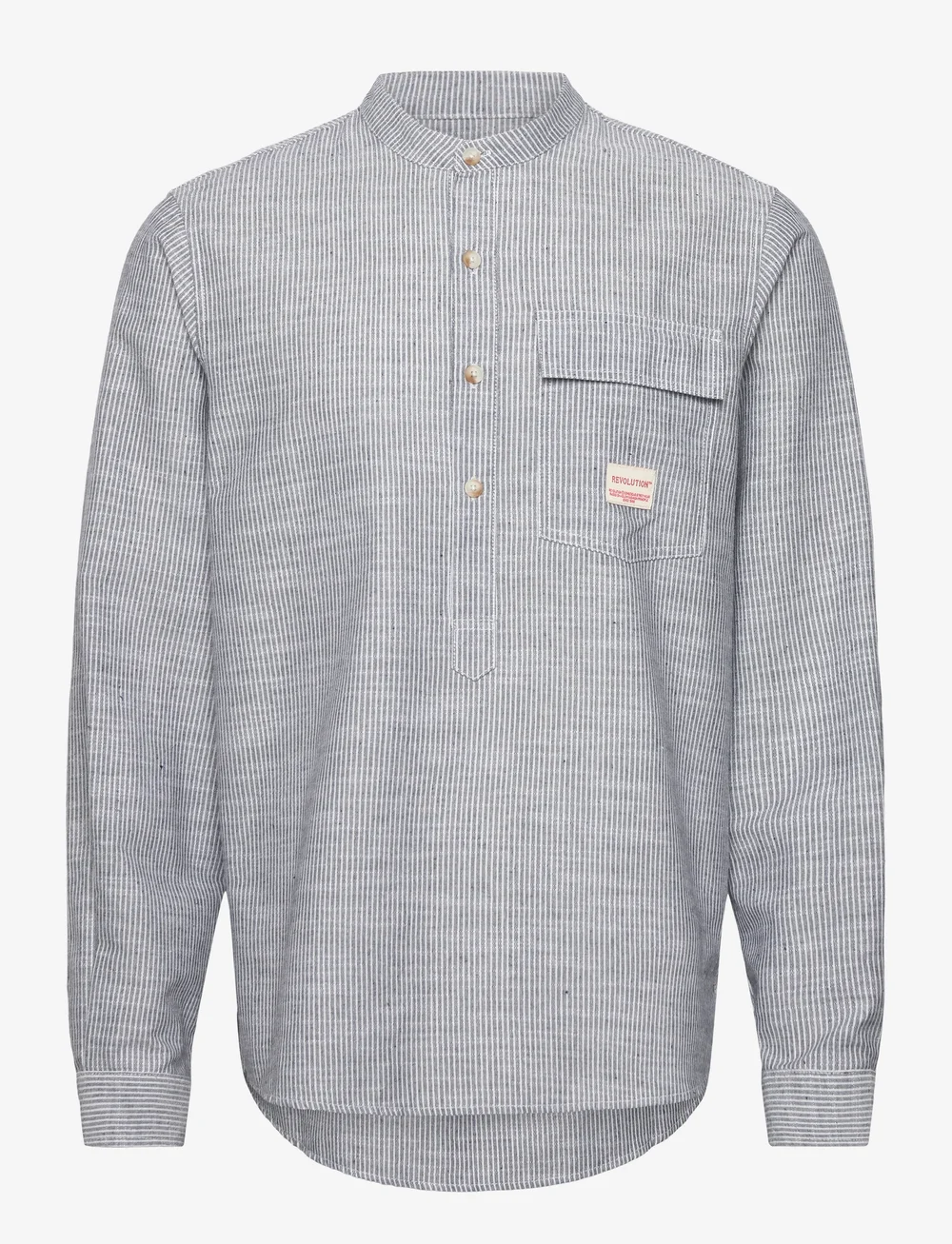 Revolution - Grandad Shirt - vabaajasärgid - blue - 0