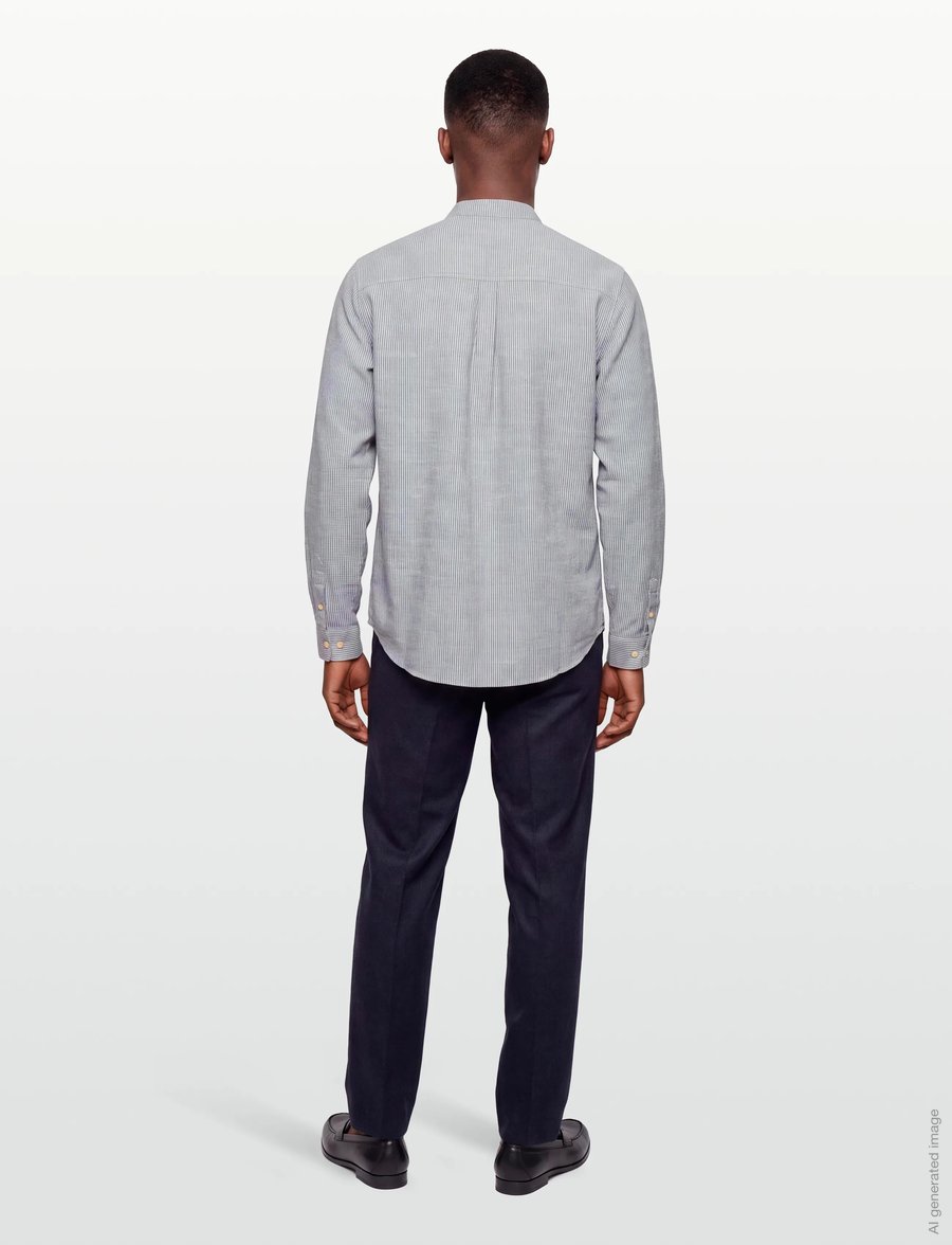 Revolution - Grandad Shirt - freizeithemden - blue - 4