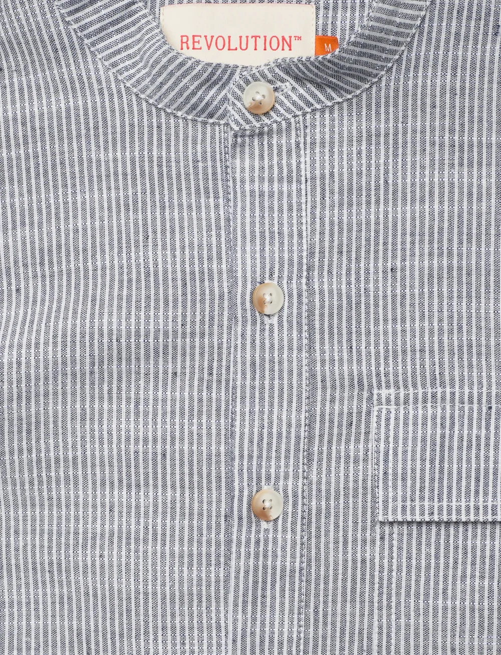 Revolution - Grandad Shirt - vabaajasärgid - blue - 2