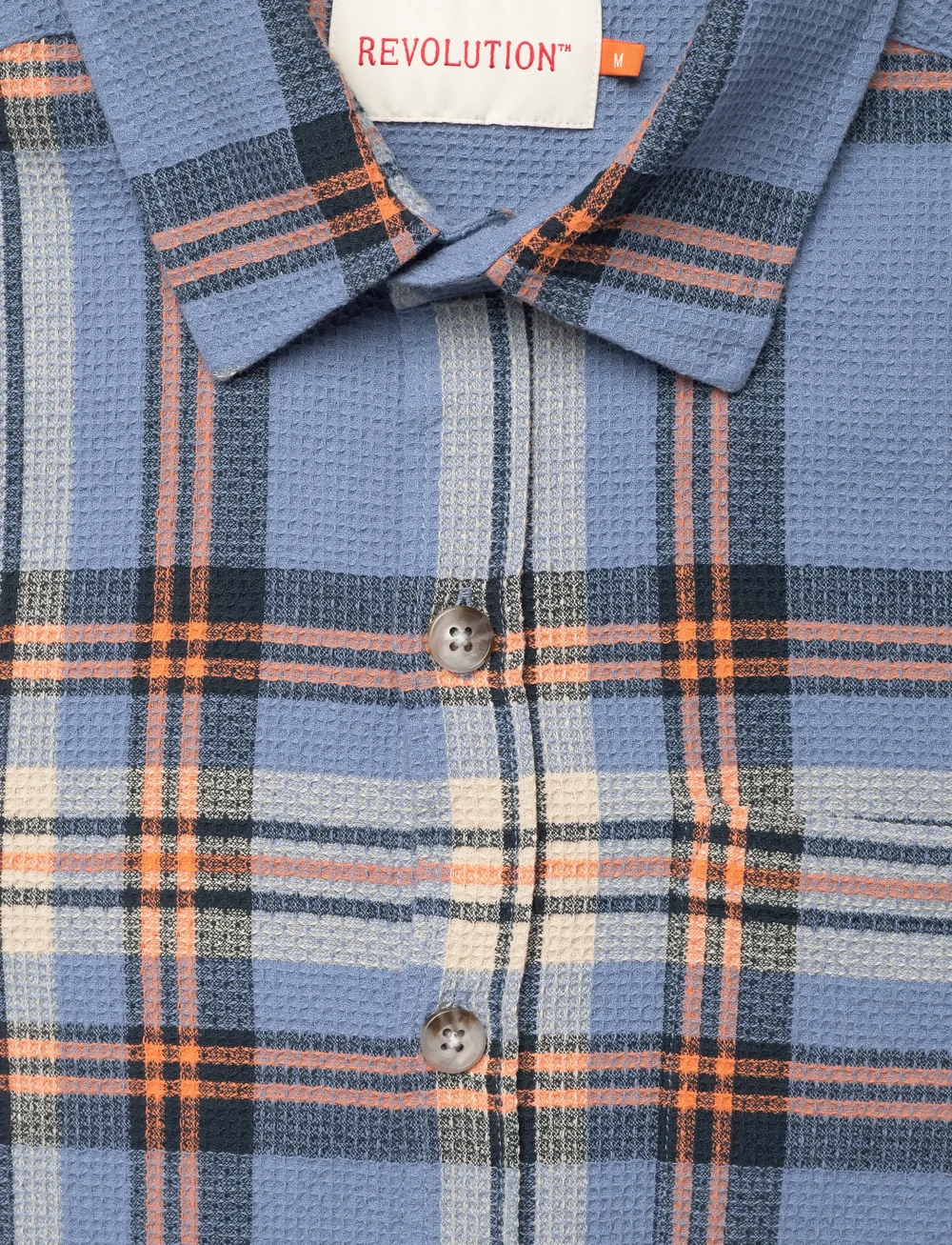 Revolution - Loose Shirt - rutiga skjortor - blue - 2
