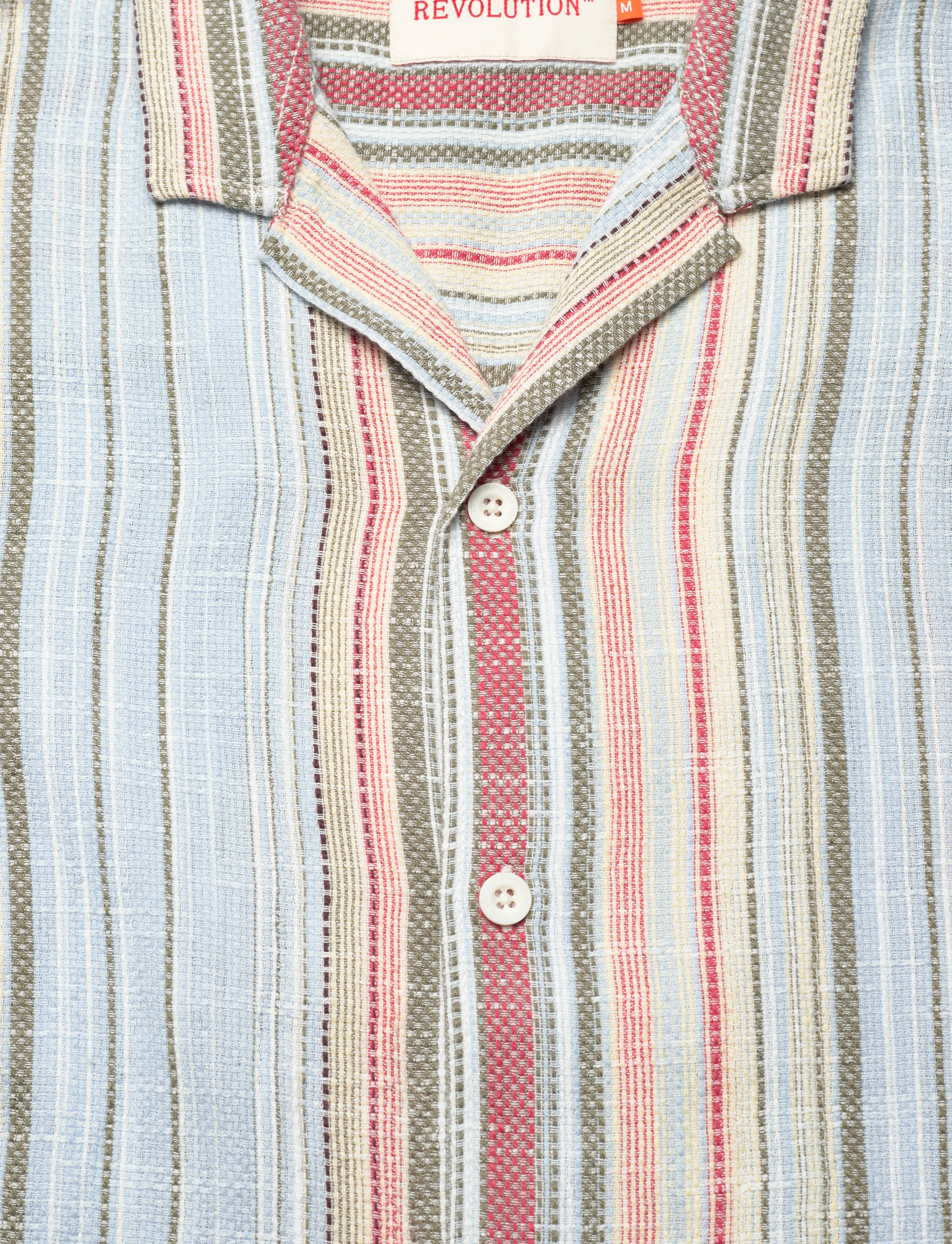 Revolution - Short-sleeved Cuban Shirt - lightblue - 2
