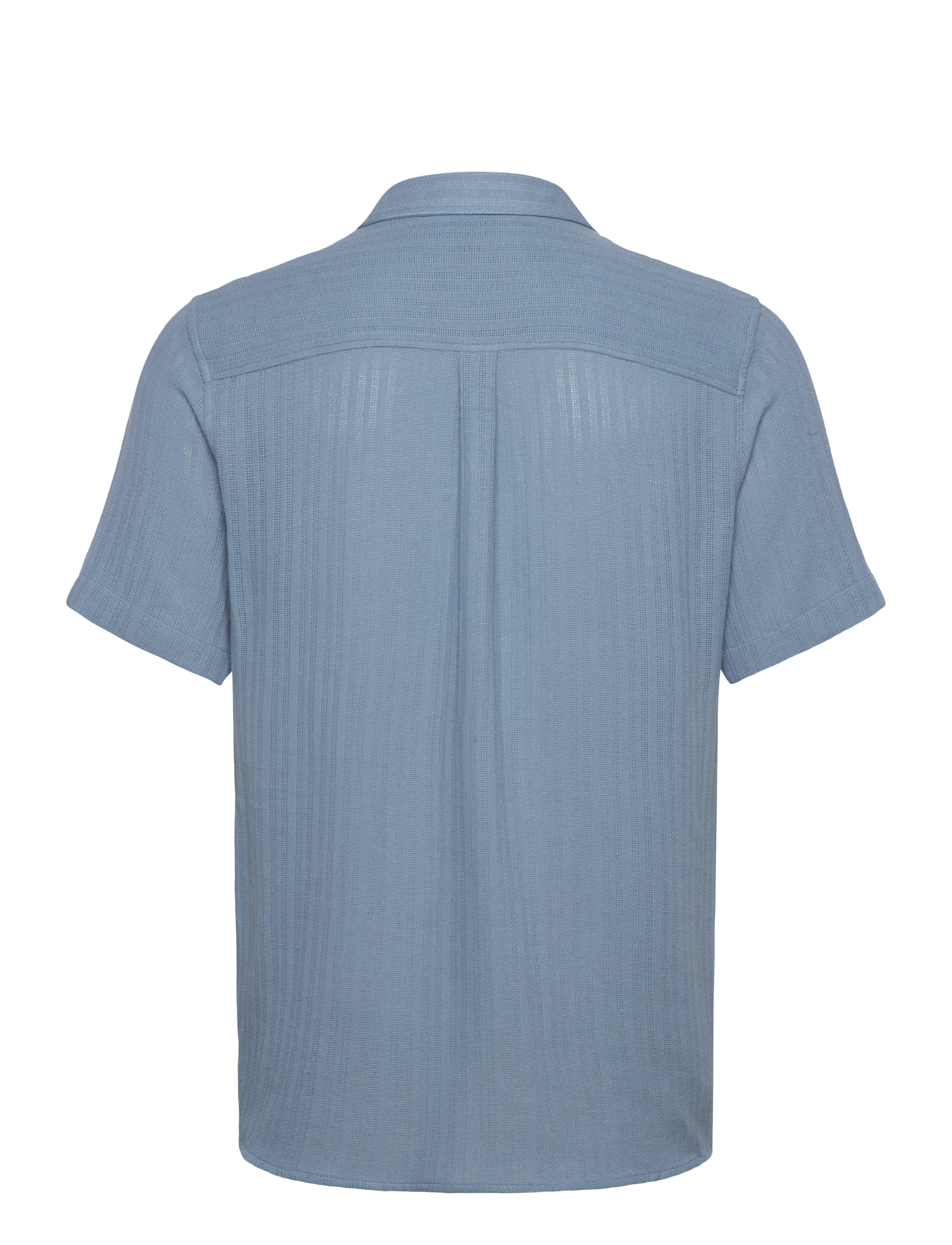 Revolution - Short-sleeved Cuban Shirt - kortærmede skjorter - blue - 1