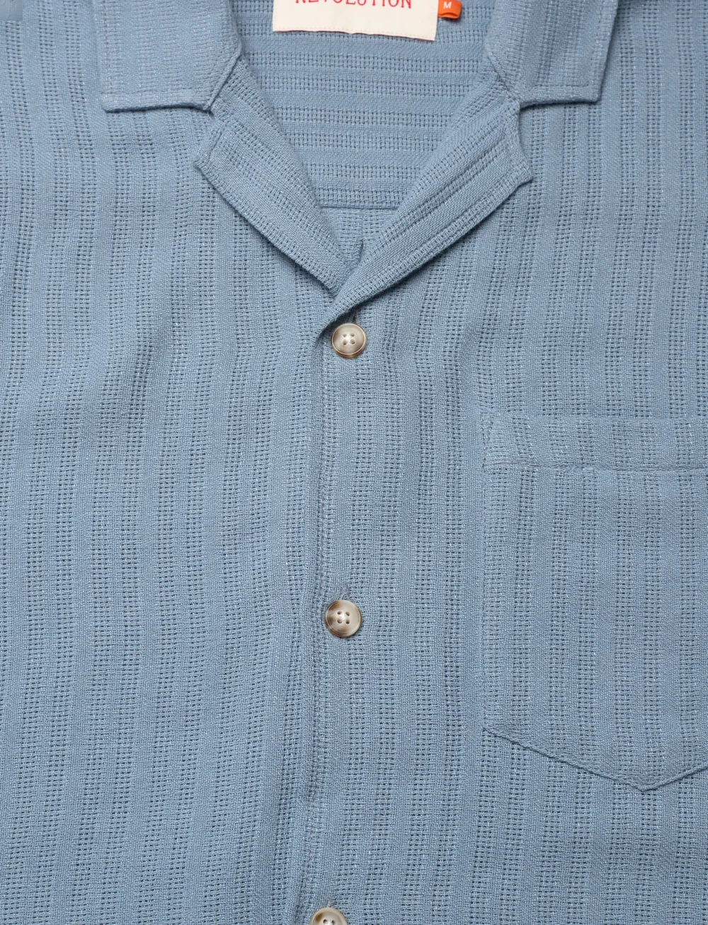 Revolution - Short-sleeved Cuban Shirt - lühikeste varrukatega särgid - blue - 2