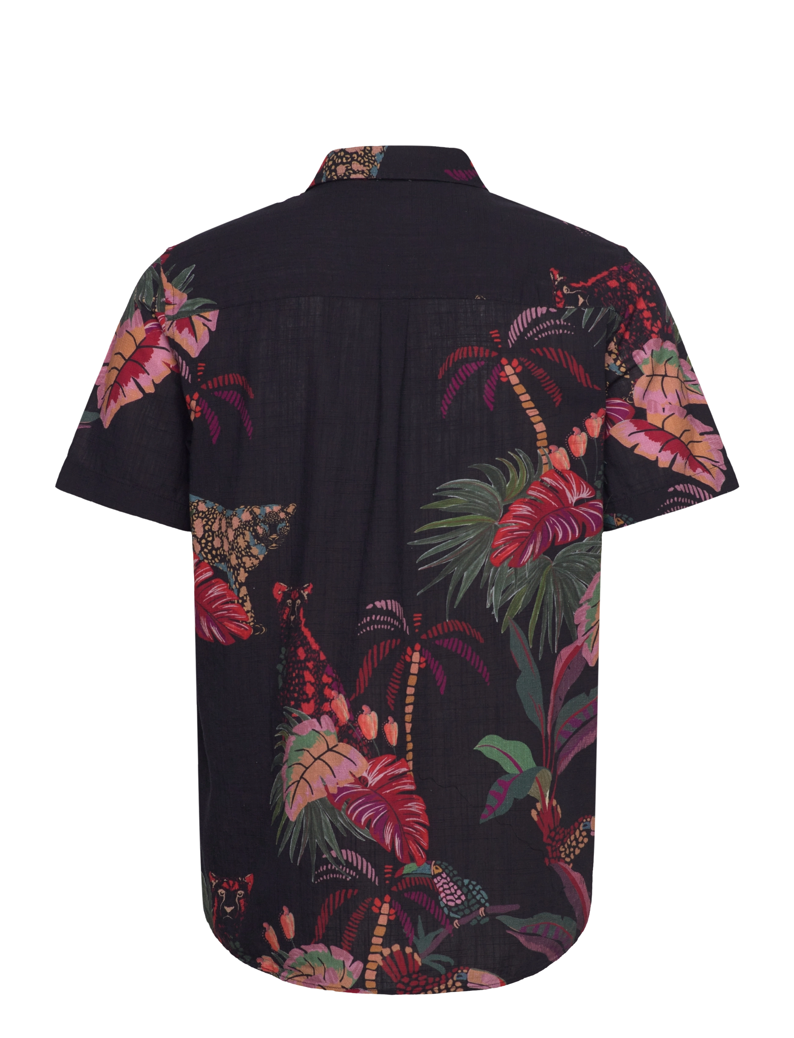 Revolution - Short-sleeved Cuban Shirt - söfn - black - 1