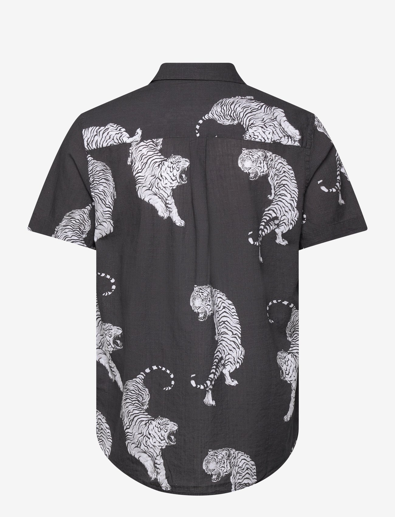 Revolution - Short-sleeved Cuban Shirt - lühikeste varrukatega särgid - black - 1