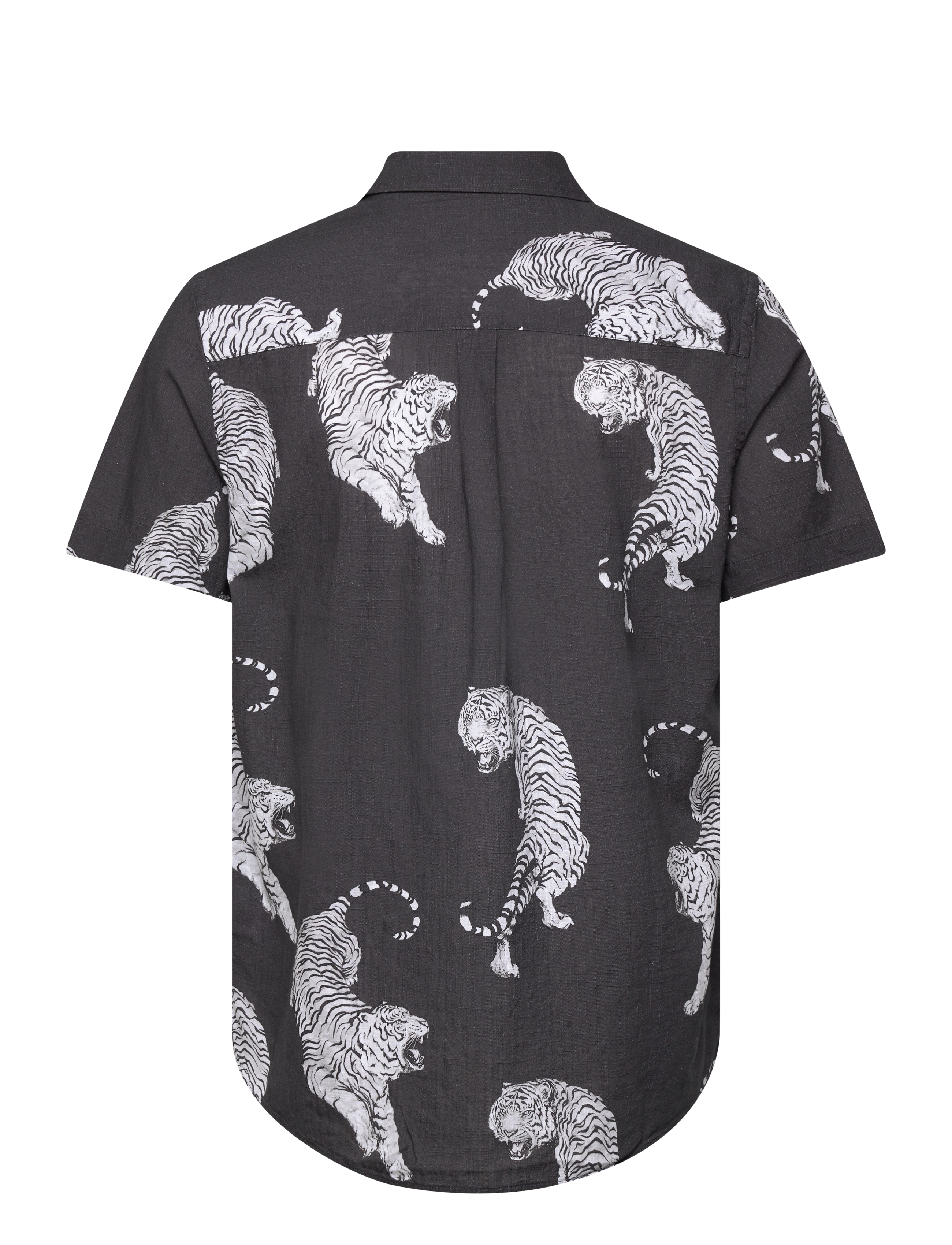 Revolution - Short-sleeved Cuban Shirt - stutterma skyrtur - black - 1