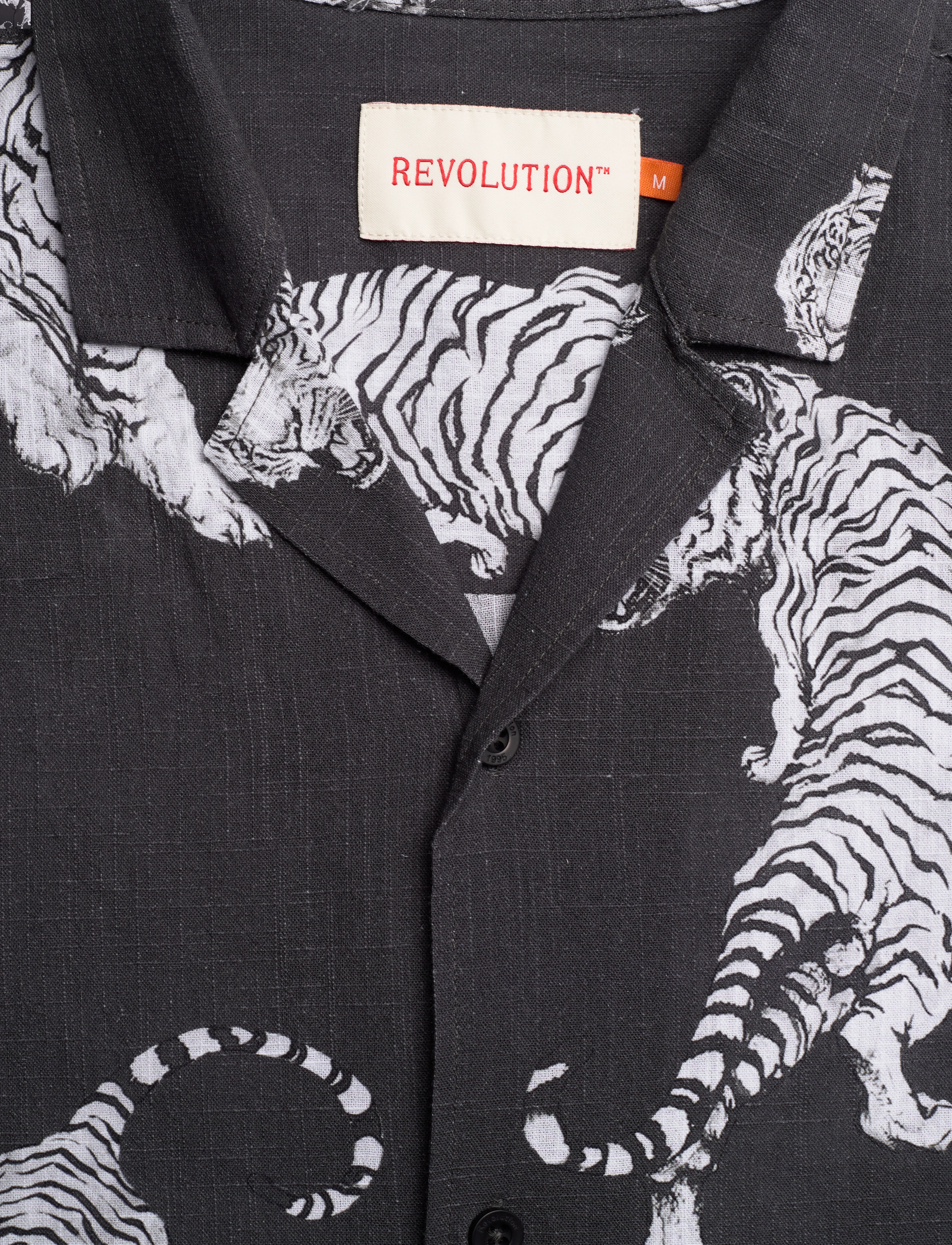Revolution - Short-sleeved Cuban Shirt - stutterma skyrtur - black - 2