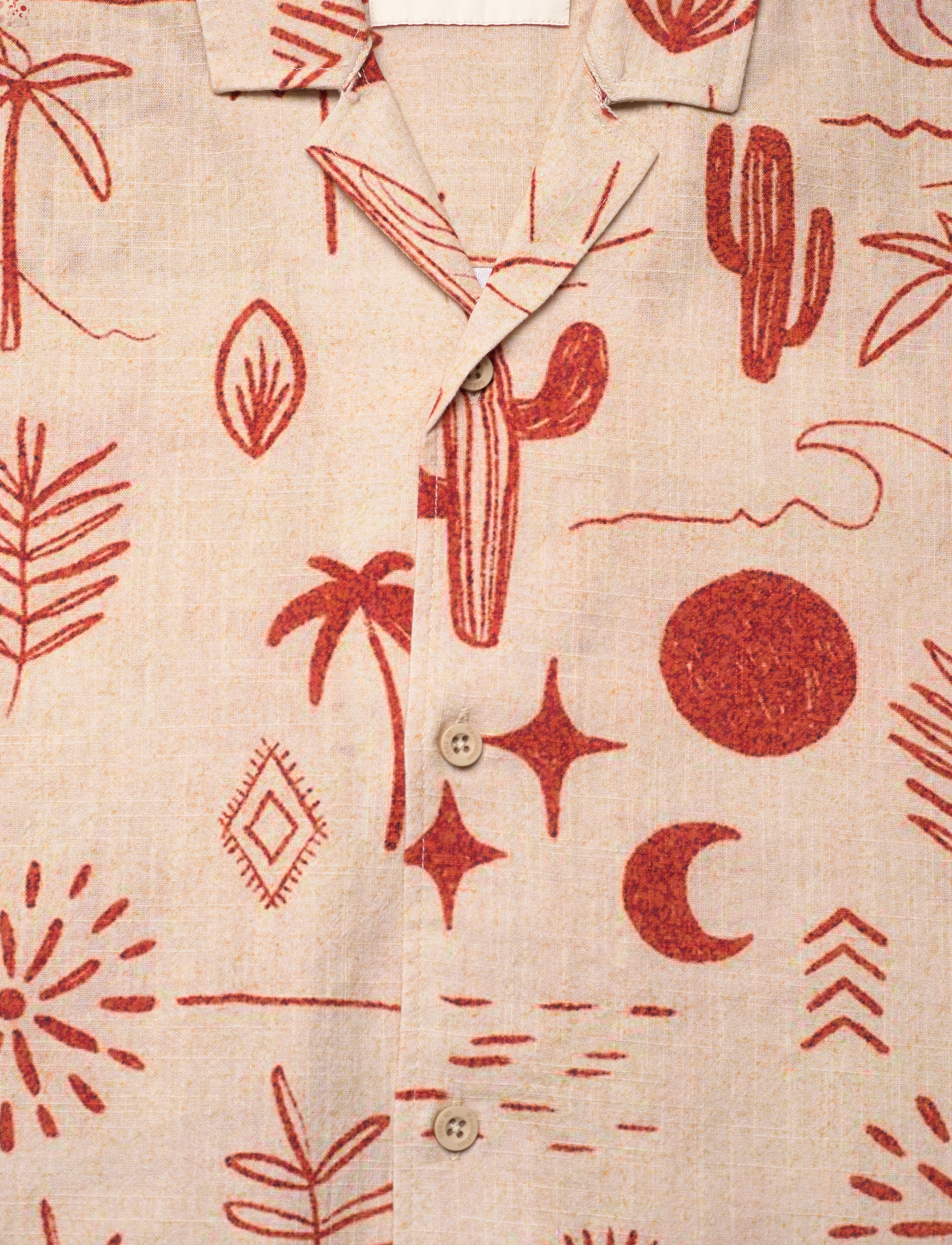 Revolution - Short-sleeved Cuban Shirt - lühikeste varrukatega särgid - red - 2