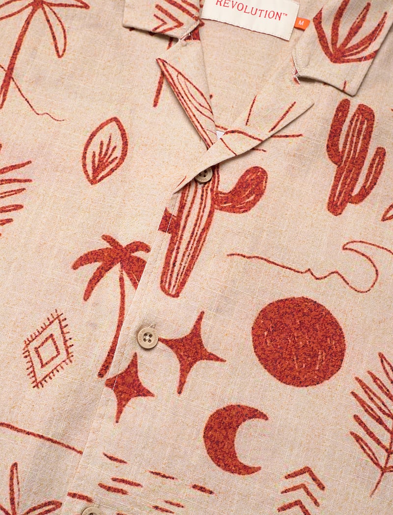 Revolution - Short-sleeved Cuban Shirt - lühikeste varrukatega särgid - red - 3