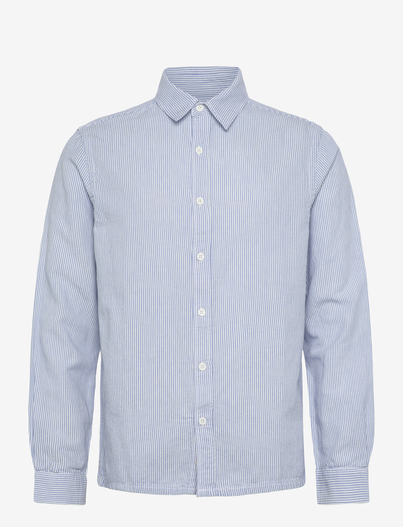 Revolution - Loose Shirt - randiga skjortor - blue - 1