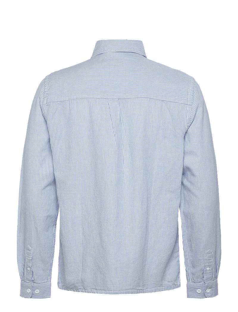 Revolution - Loose Shirt - randiga skjortor - blue - 2