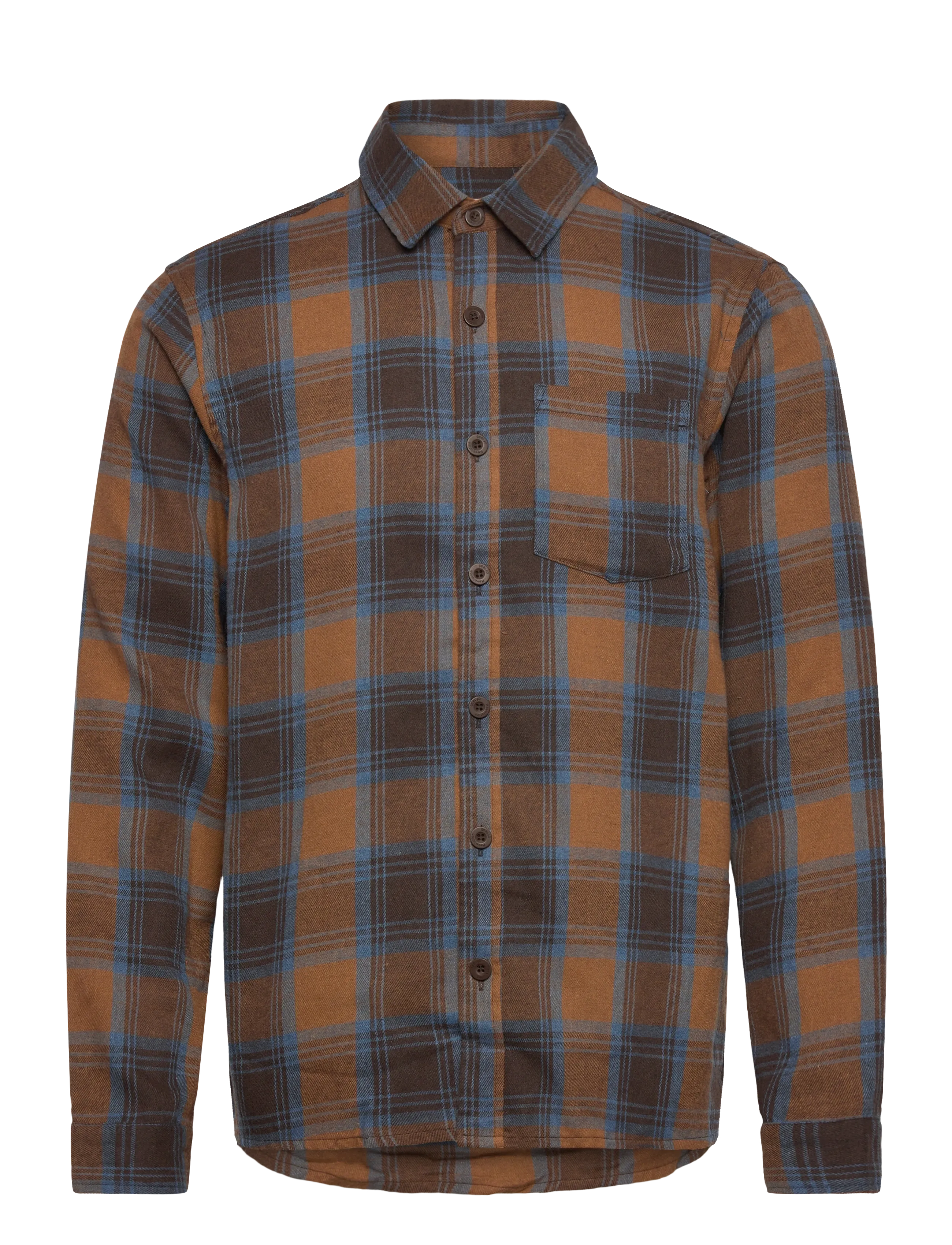 REVOLUTION Loose Shirt Braun - L - Herren