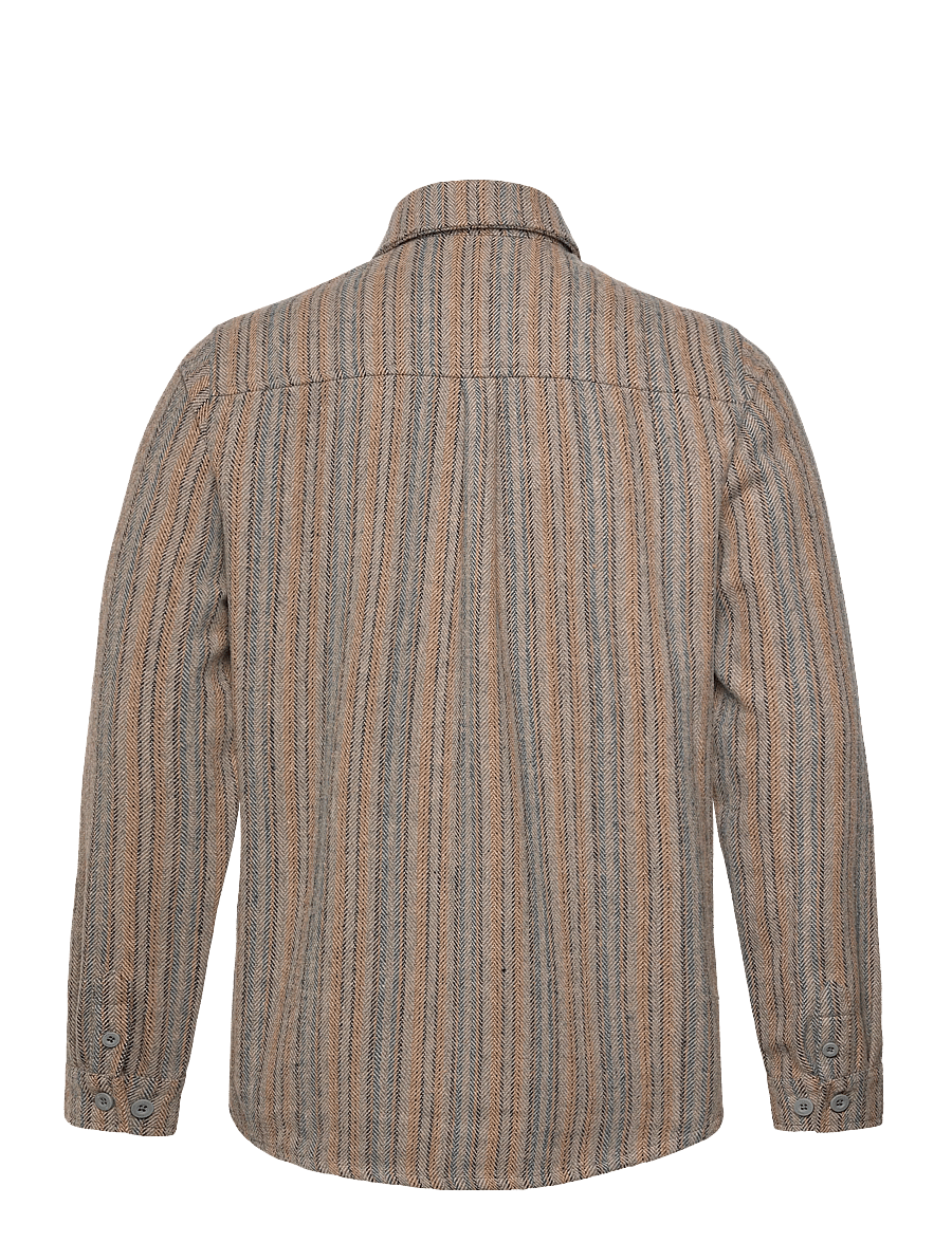 Revolution - Utility Shirt - stribede skjorter - grey - 1