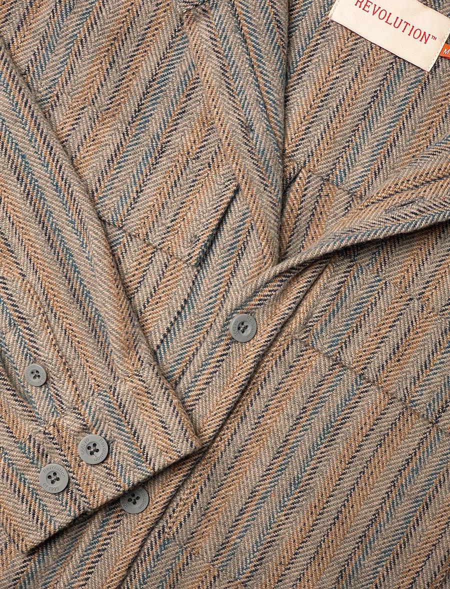 Revolution - Utility Shirt - stribede skjorter - grey - 3