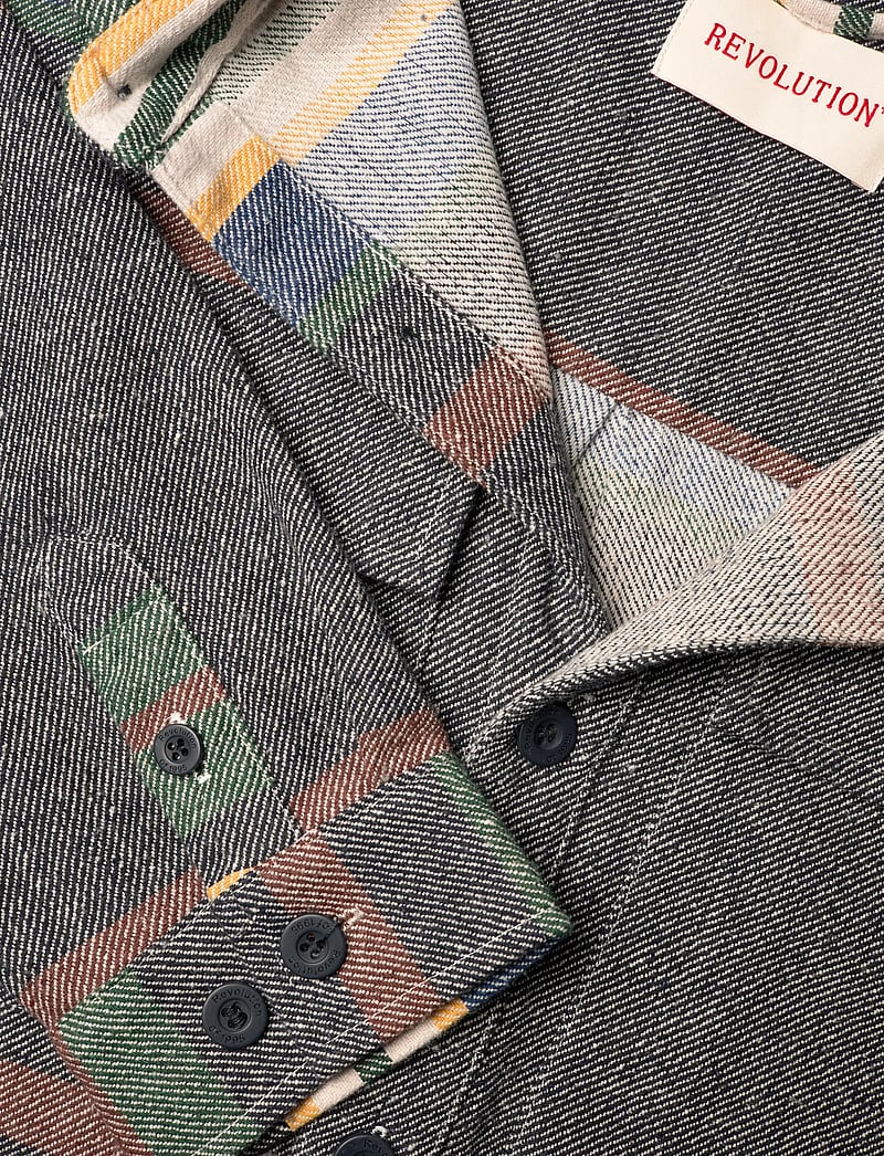 Revolution - Utility Shirt - stribede skjorter - green - 3