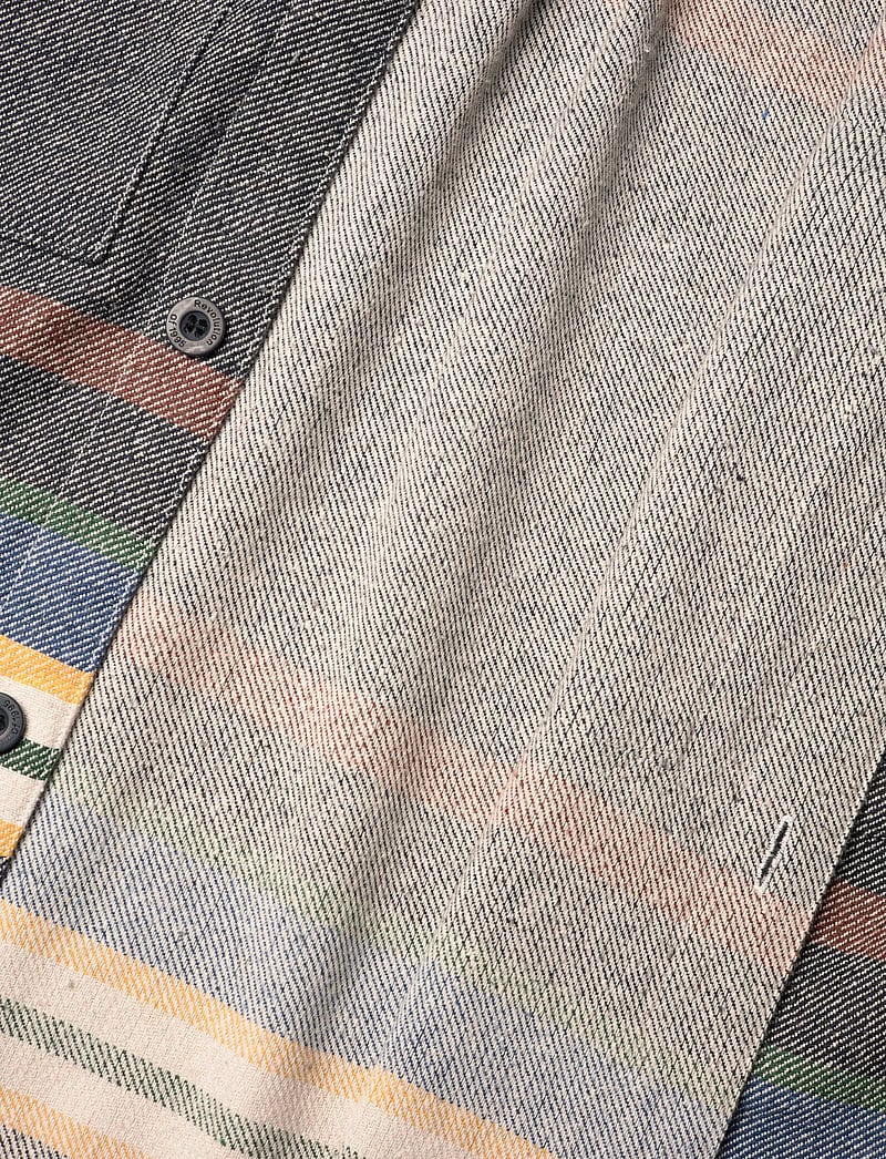 Revolution - Utility Shirt - stribede skjorter - green - 4