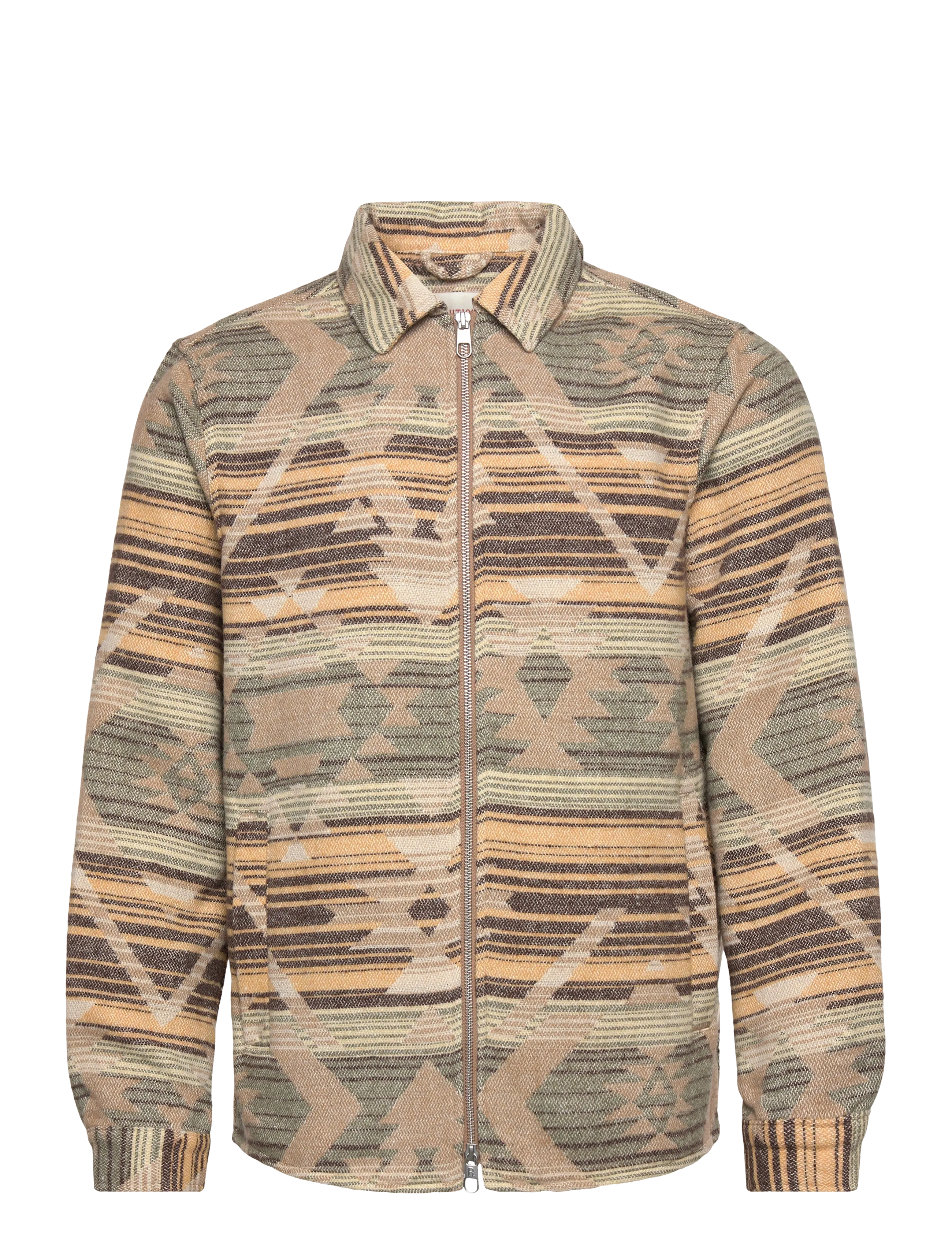 REVOLUTION Zipped Overshirt Beige - XXL - Herren