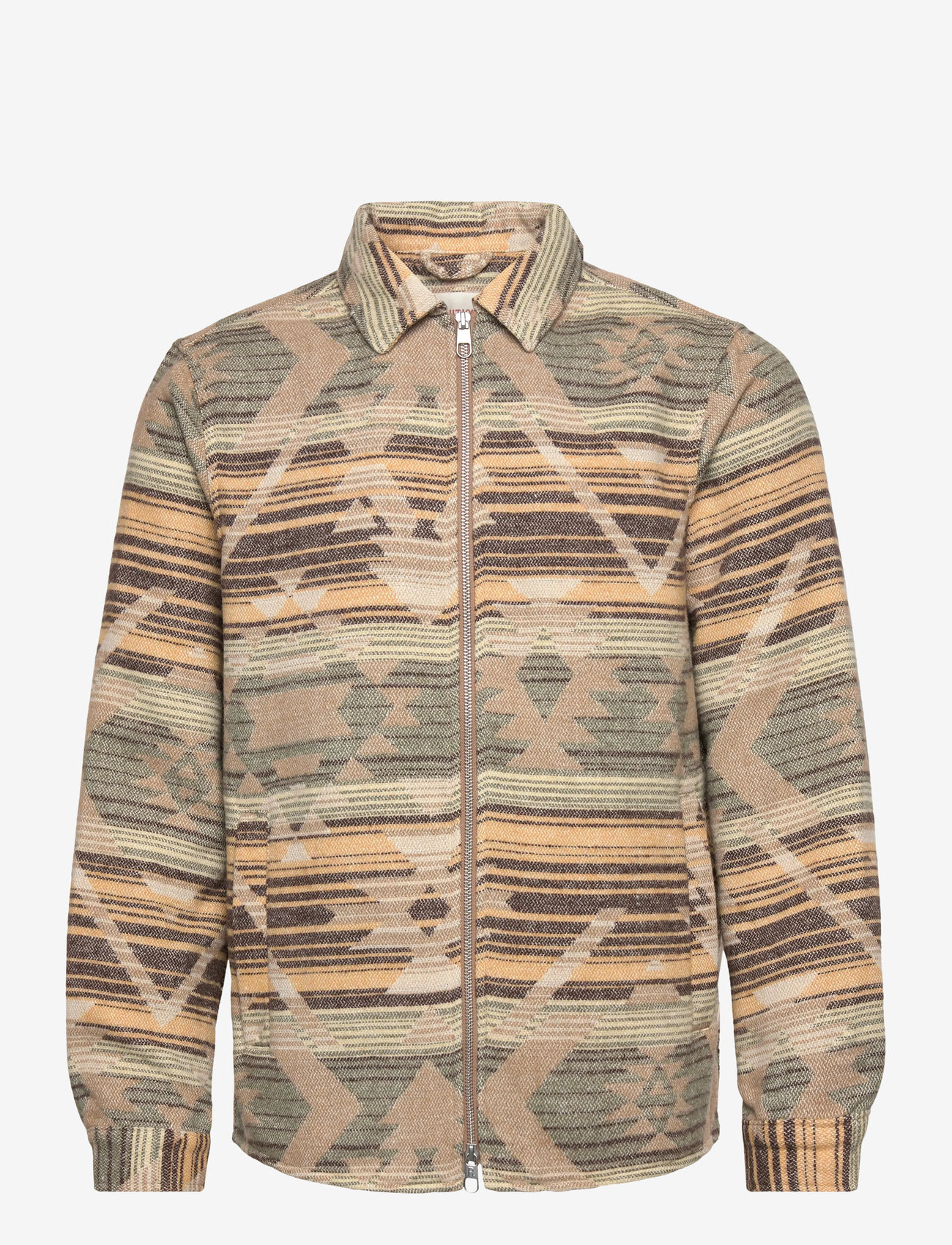 Revolution - Zipped Overshirt - efterårsjakker - yellow - 0