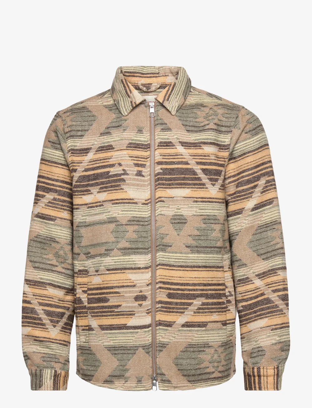 Revolution - Zipped Overshirt - höstjackor - yellow - 0