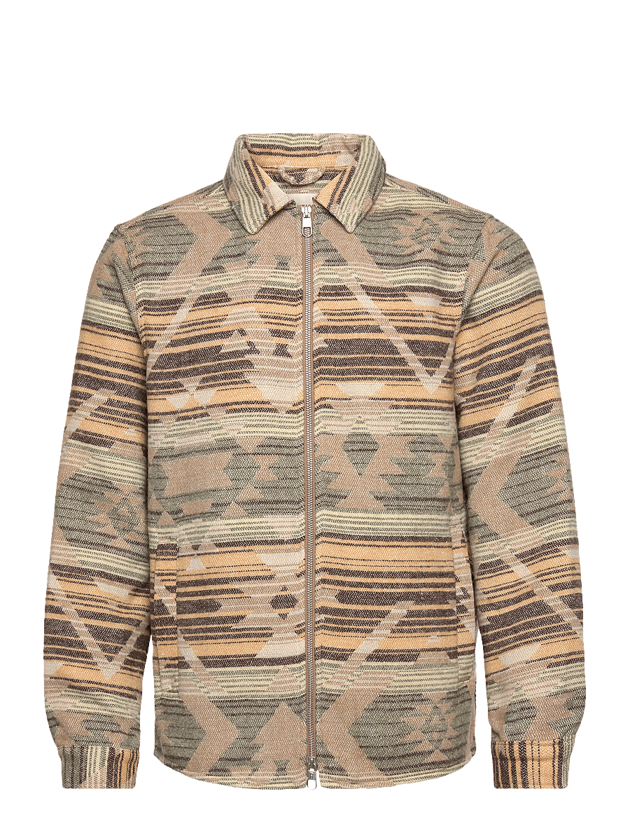 Revolution - Zipped Overshirt - vårjakker - yellow - 0