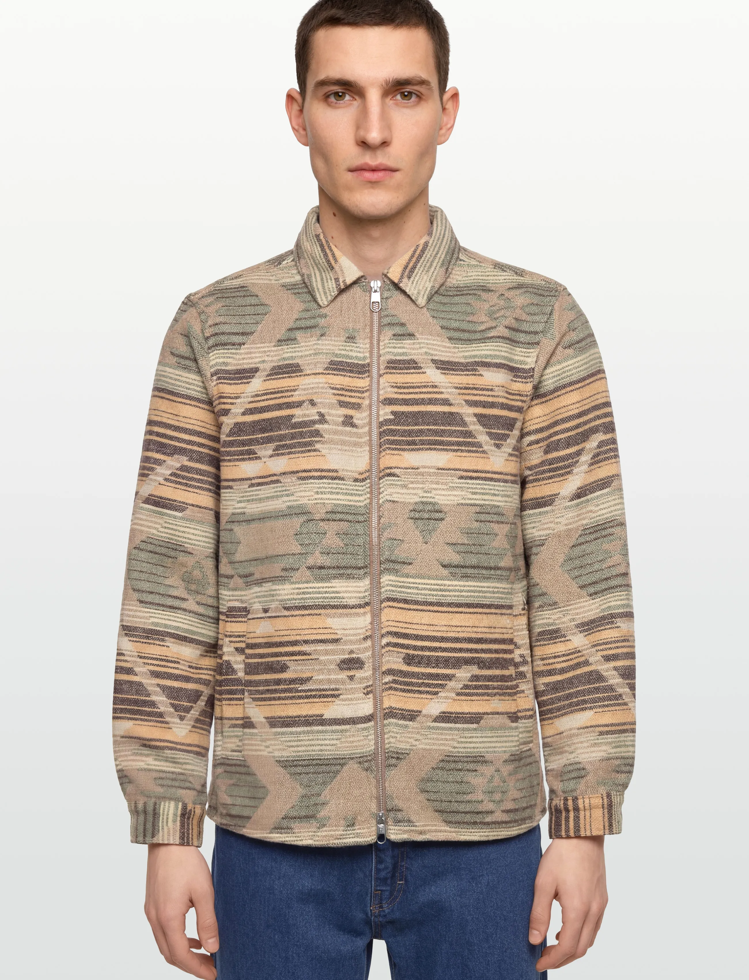 Revolution - Zipped Overshirt - forårsjakker - yellow - 3