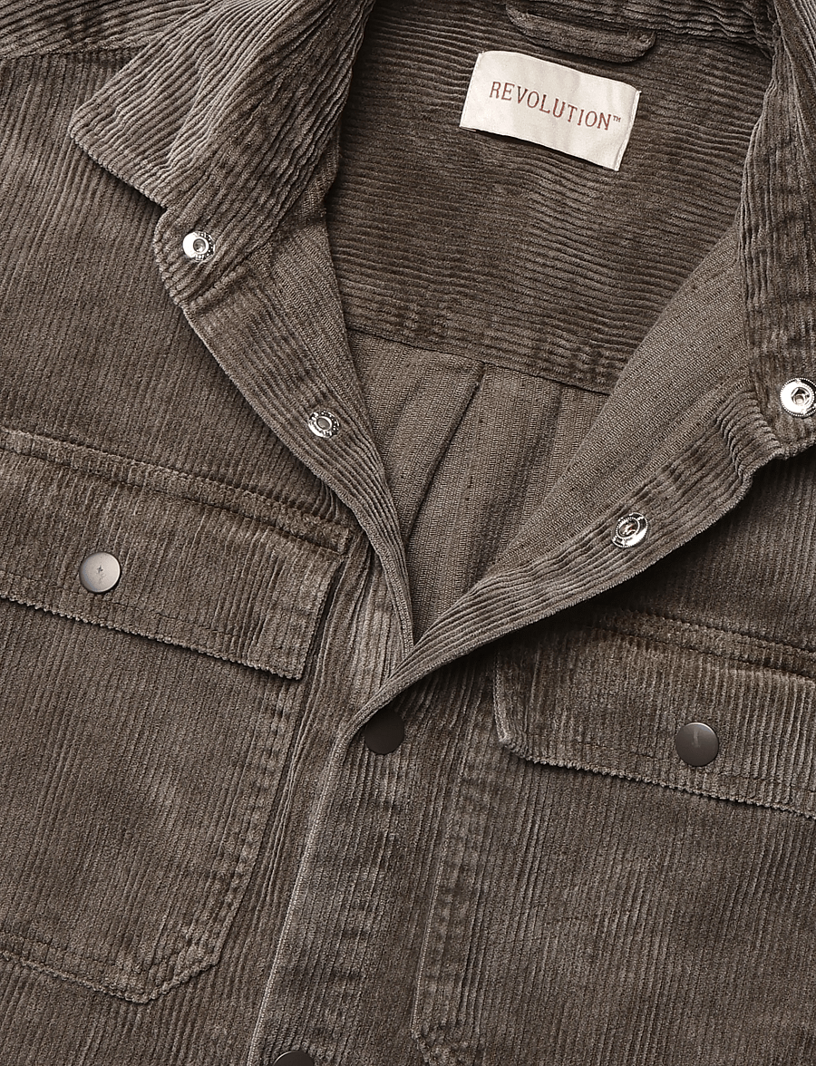 Revolution - Worker Overshirt - sügisjoped - brown - 2