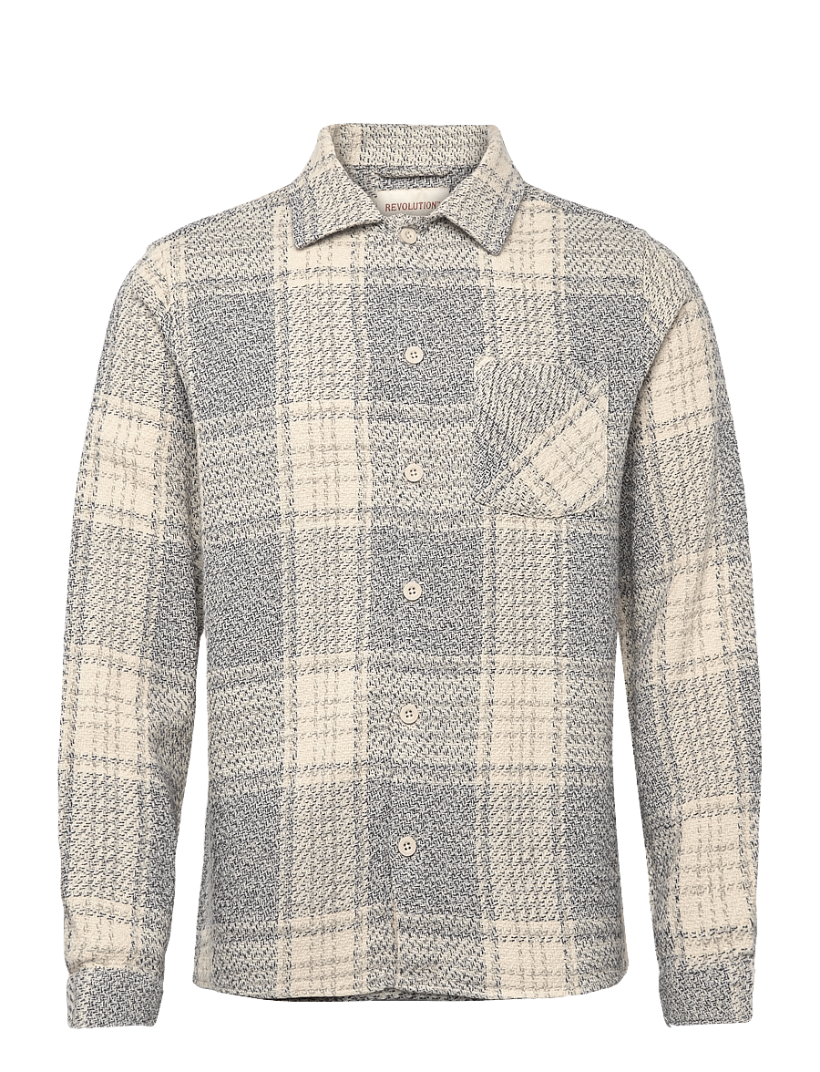 Revolution - Casual Shirt - ternede skjorter - offwhite - 1