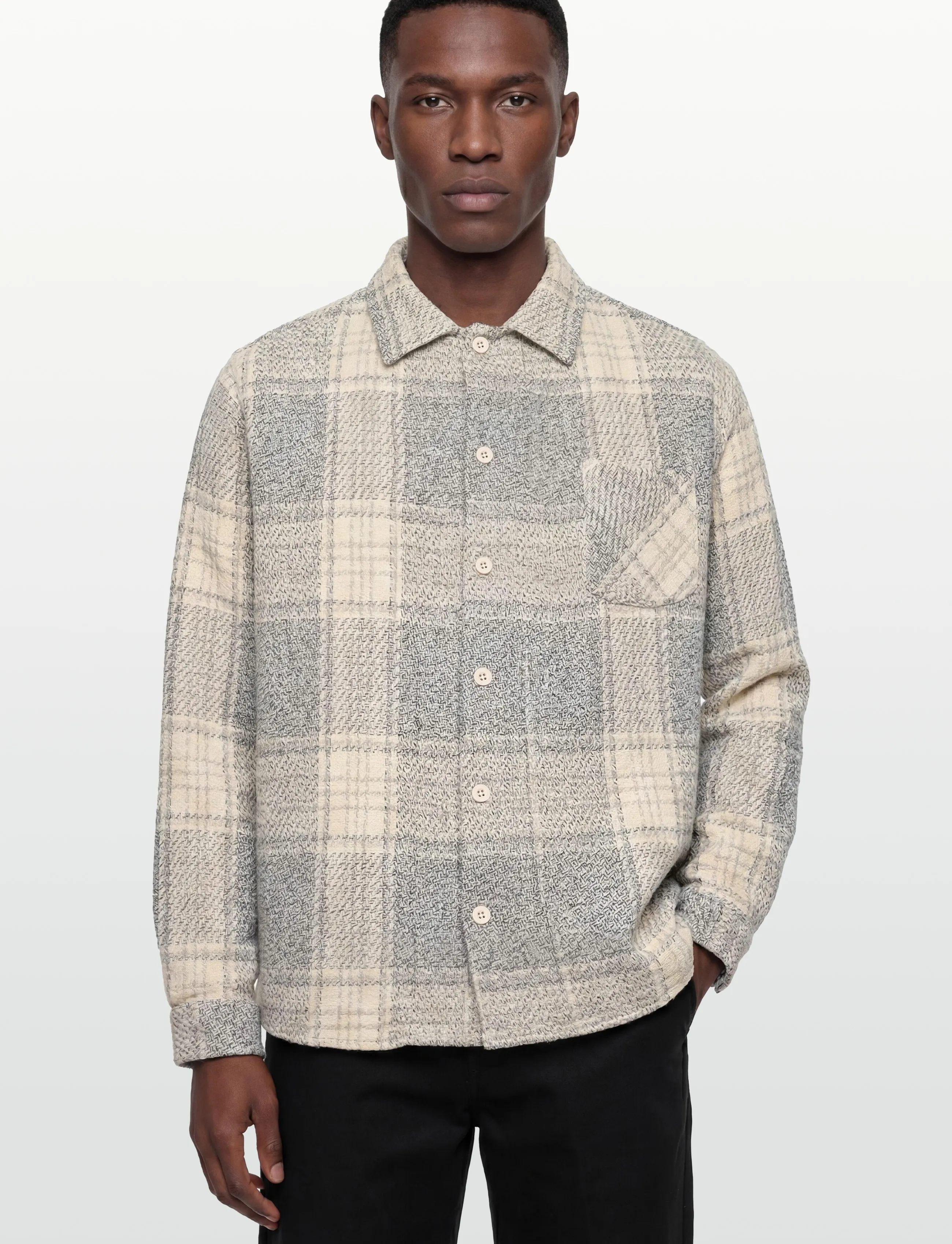 Revolution - Casual Shirt - ternede skjorter - offwhite - 3