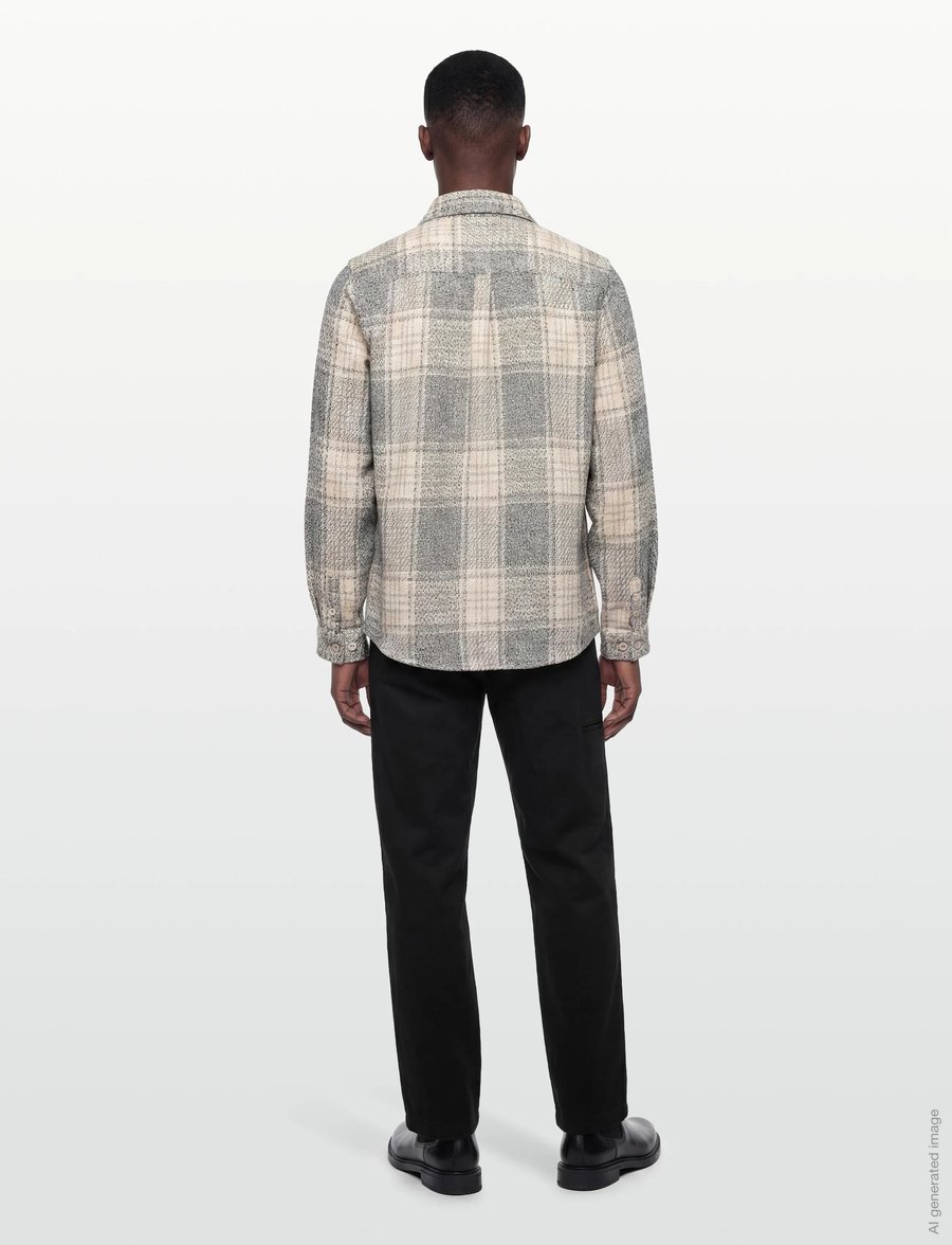 Revolution - Casual Shirt - ternede skjorter - offwhite - 4