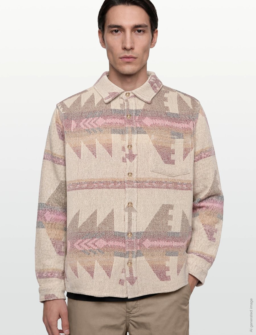 Revolution - Casual Shirt - mustriga särgid - offwhite - 3