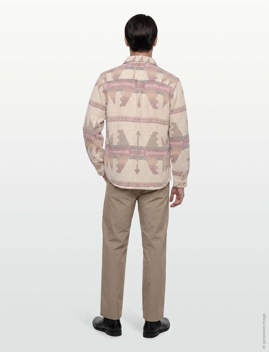 Revolution - Casual Shirt - mustriga särgid - offwhite - 4