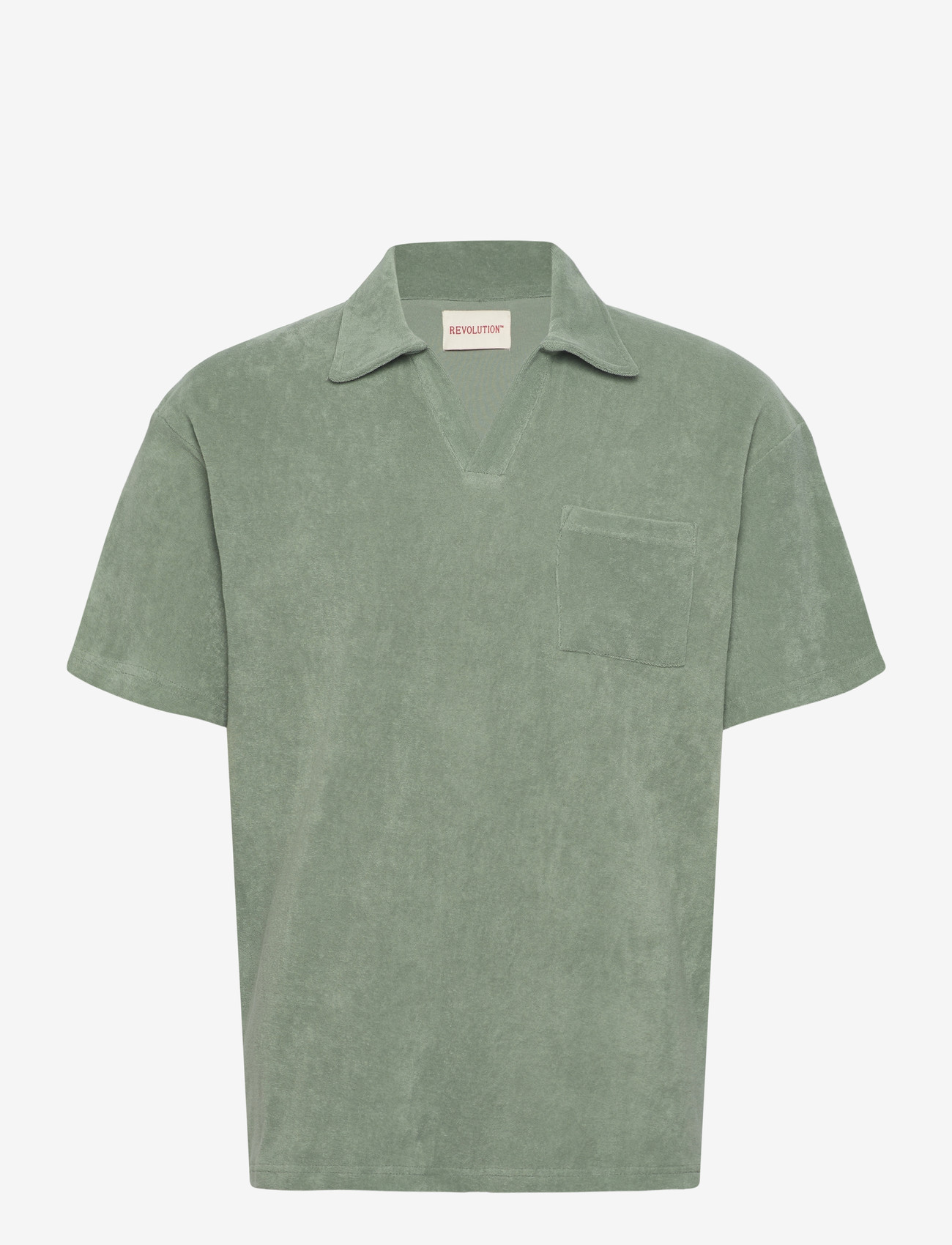 Revolution - Terry Polo Shirt - kortærmede poloer - mint - 1